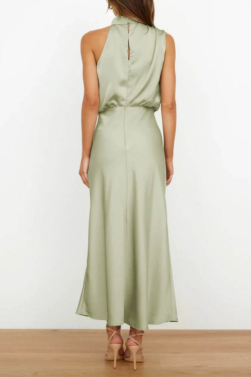 Sheath-Column Midi Forged Chiffon Dress 695677395149