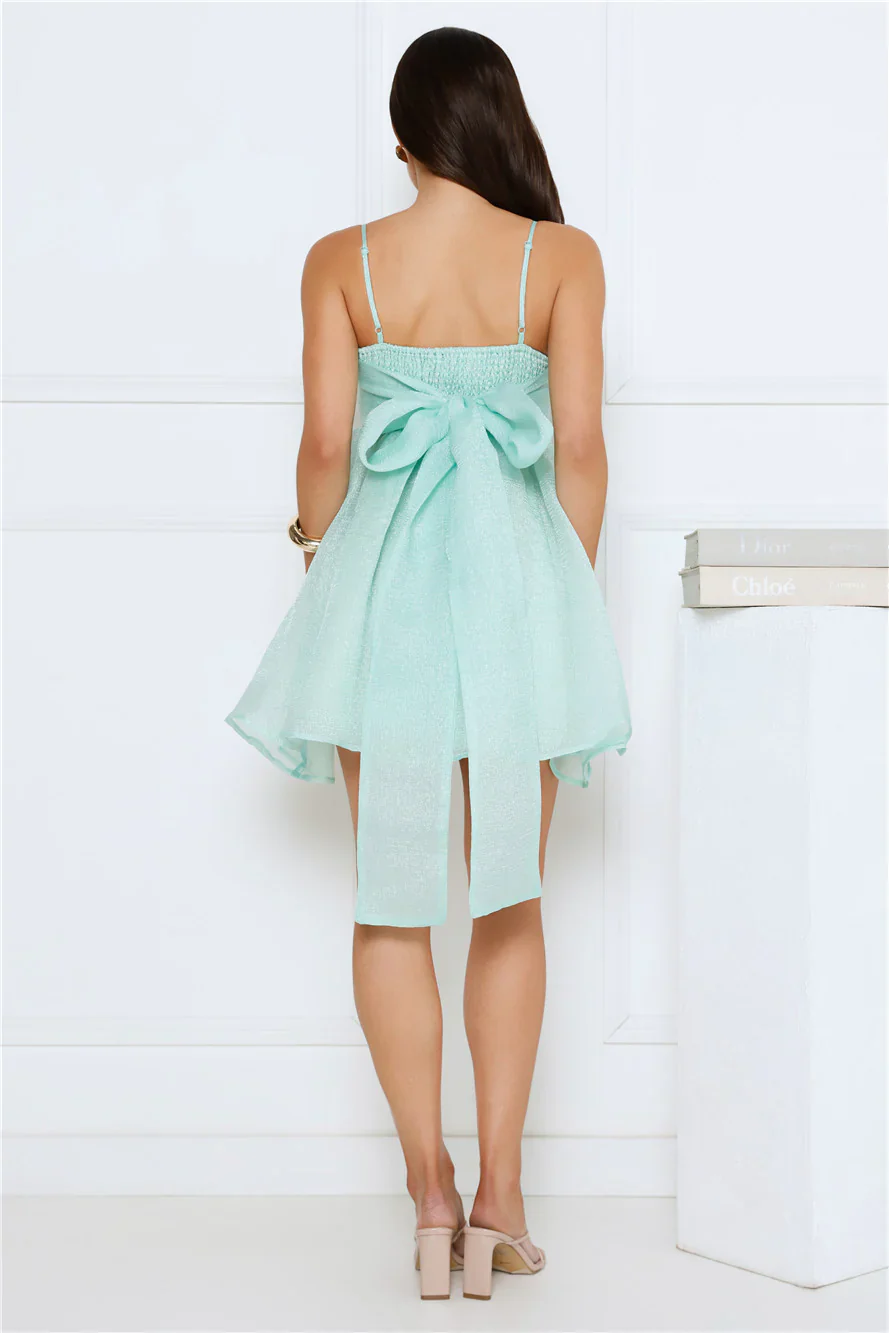 Magical Secret Mini Dress Mint - luluinthesky