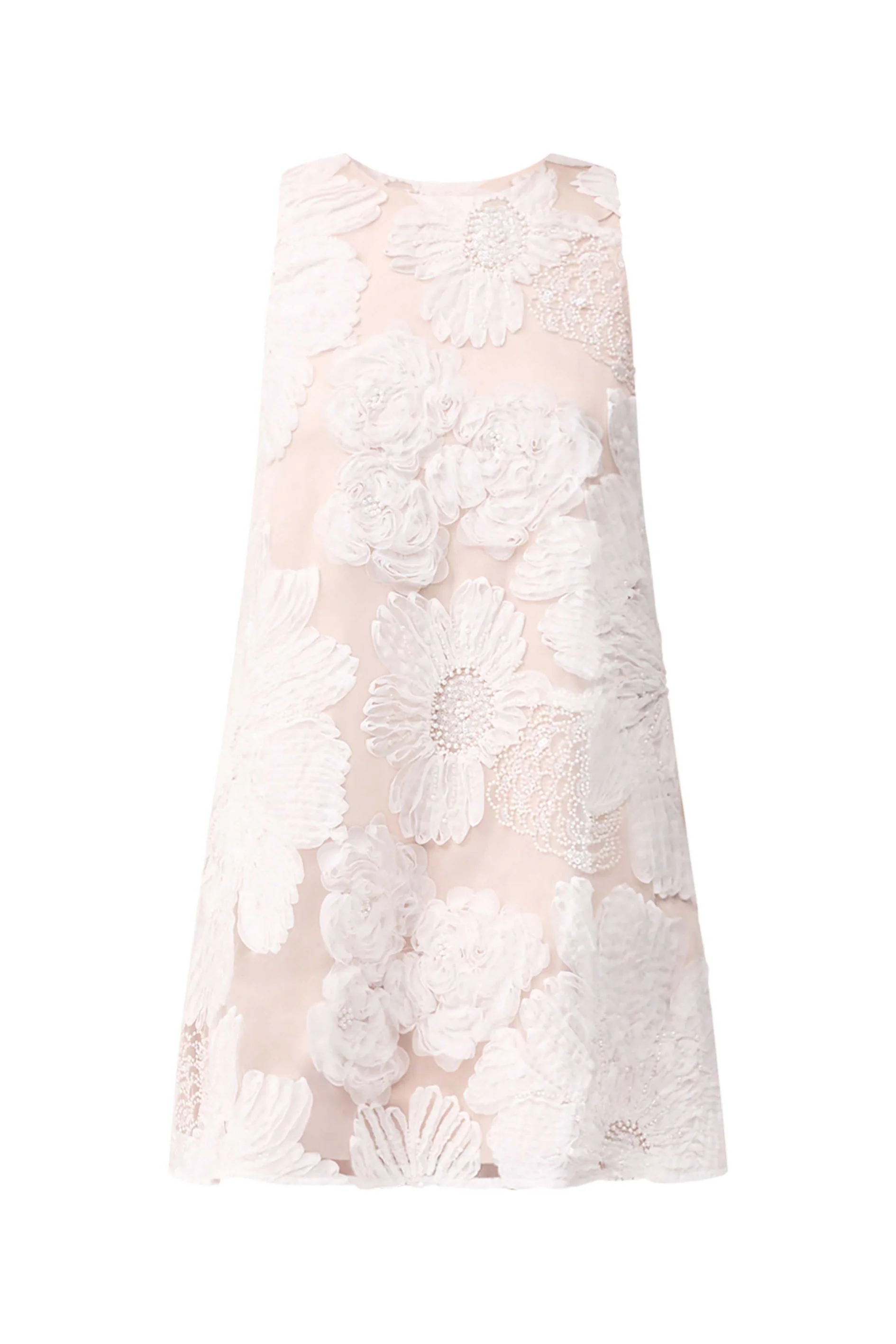 Roxana Shift Mini Dress in White