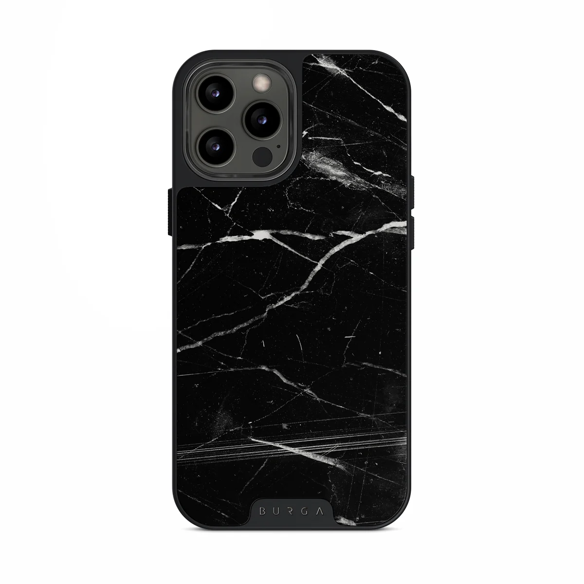Noir Origin - Black Marble iPhone 12 Pro ケース
