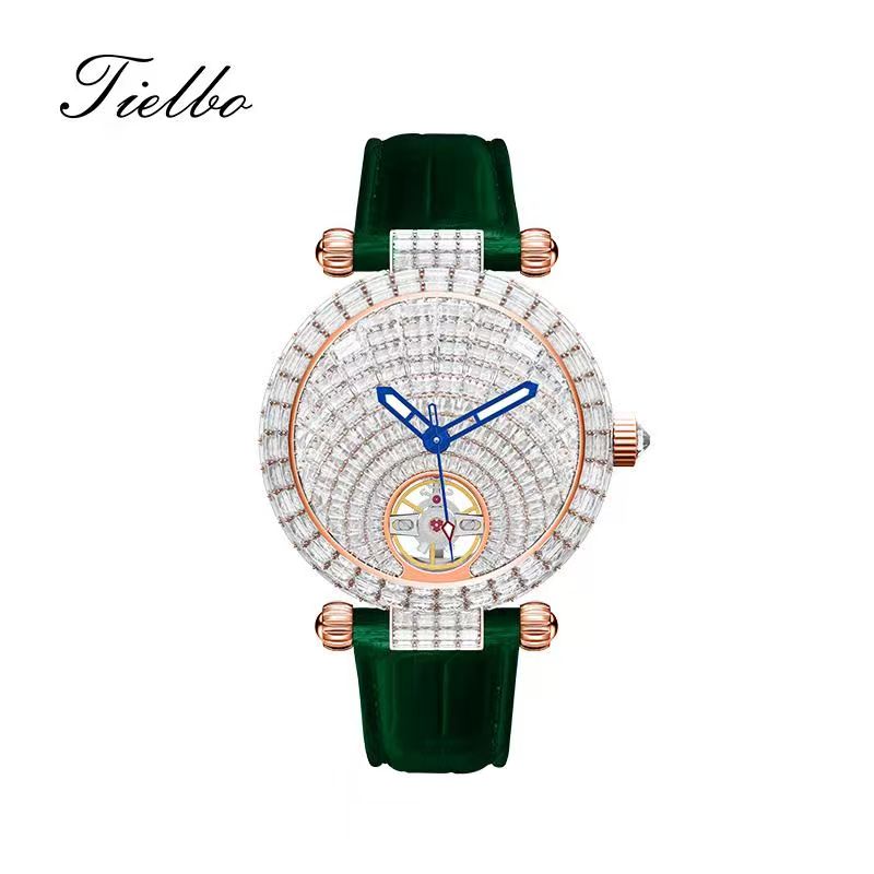 Stellar Night Automatic Watch – Full Crystal, 42mm T856M