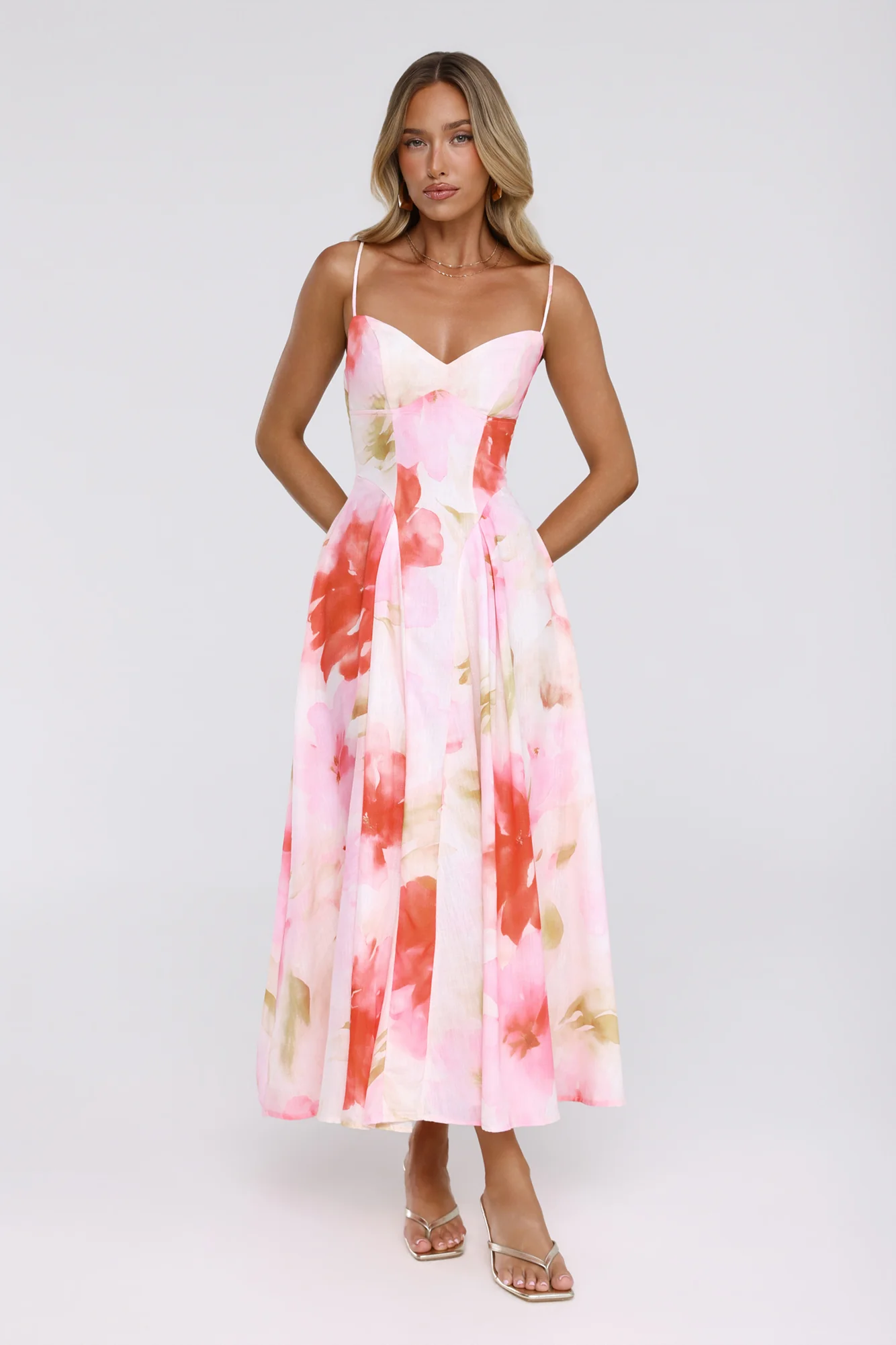 Outfit Says It All Midi Dress Pink