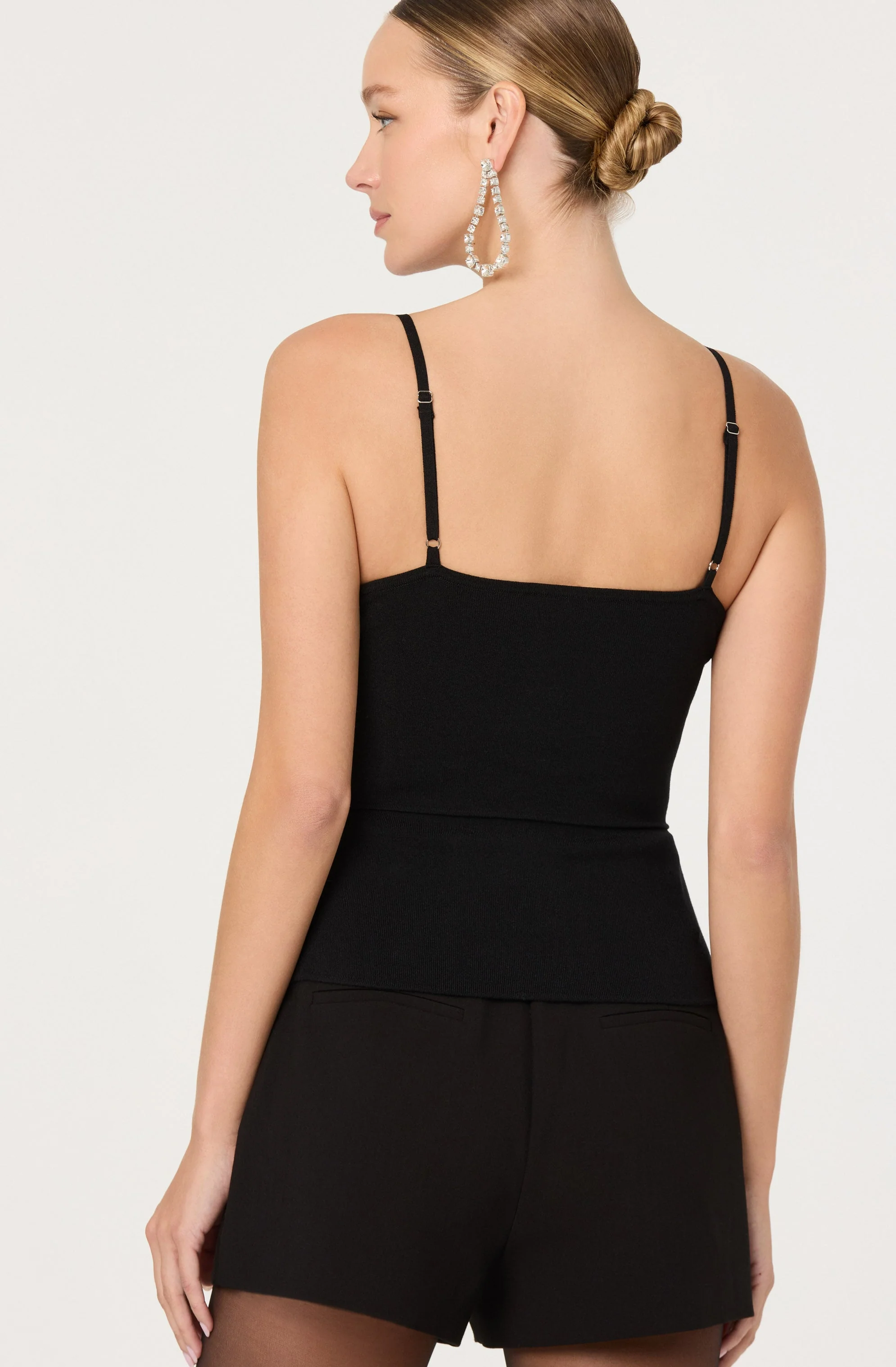 Adde Pearl Rhinestone Sweater Tank - luluinthesky