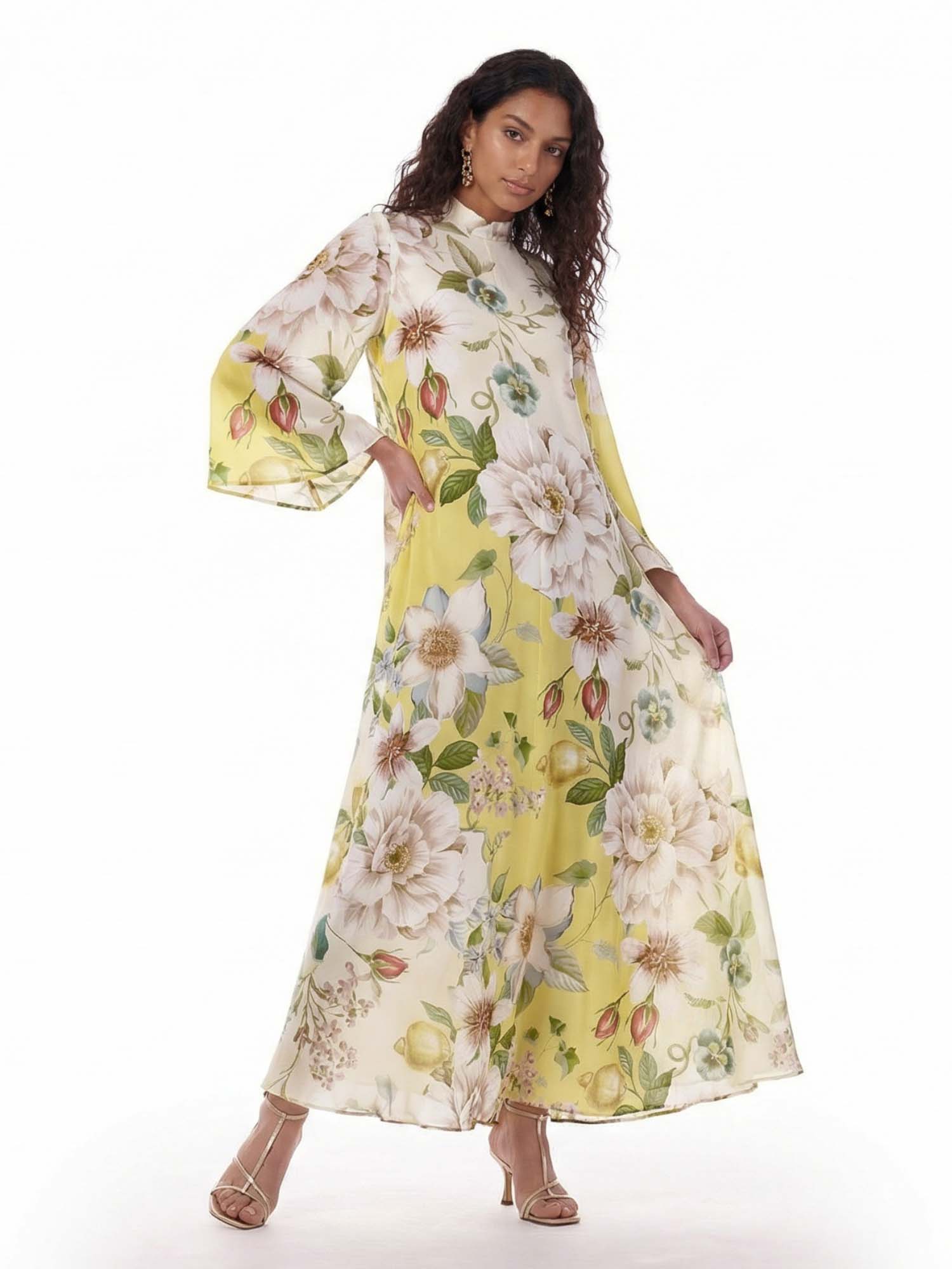 Lemon Blossom Maxi Dress