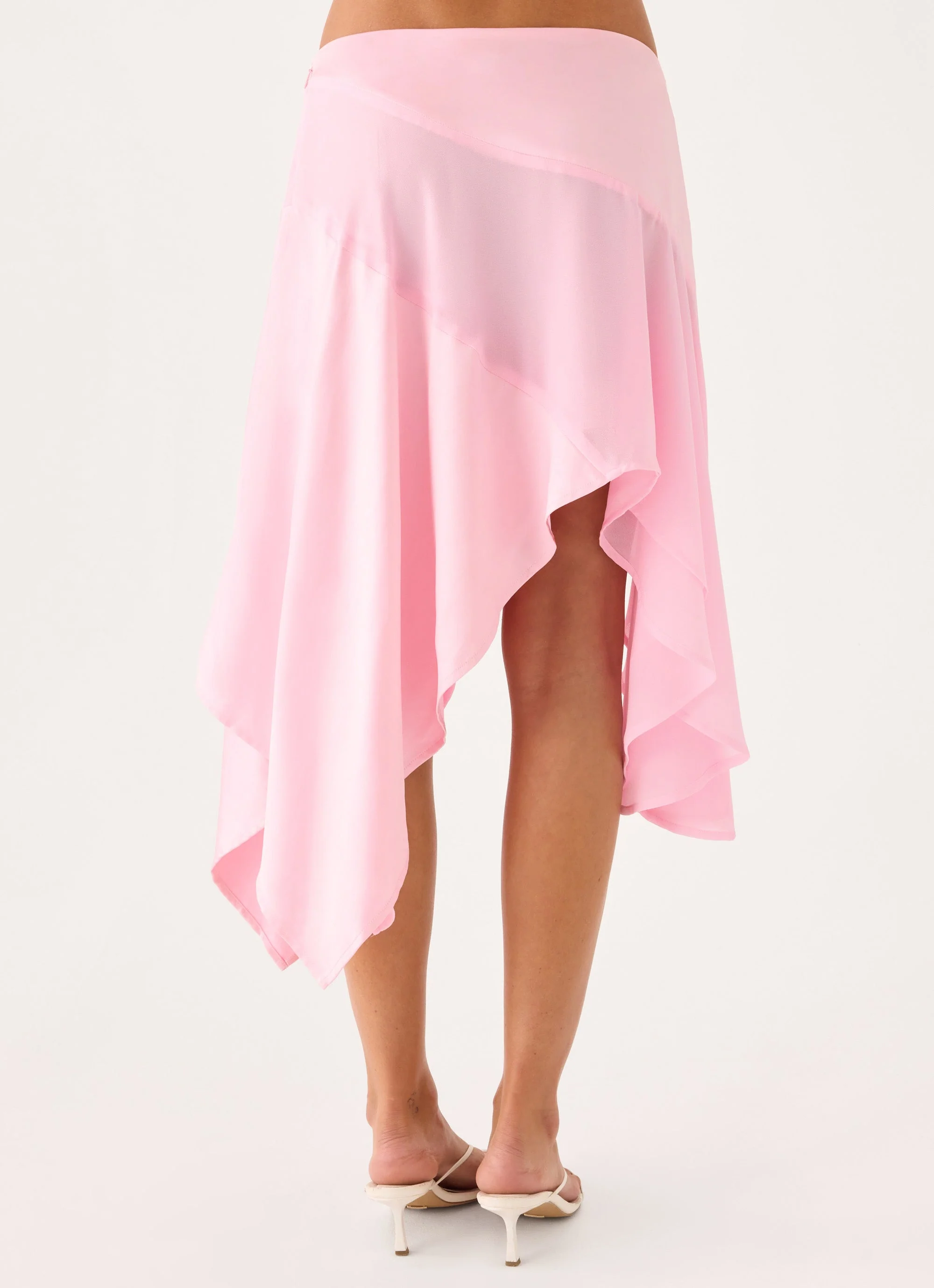 Klose Midi Skirt - Pink - luluinthesky
