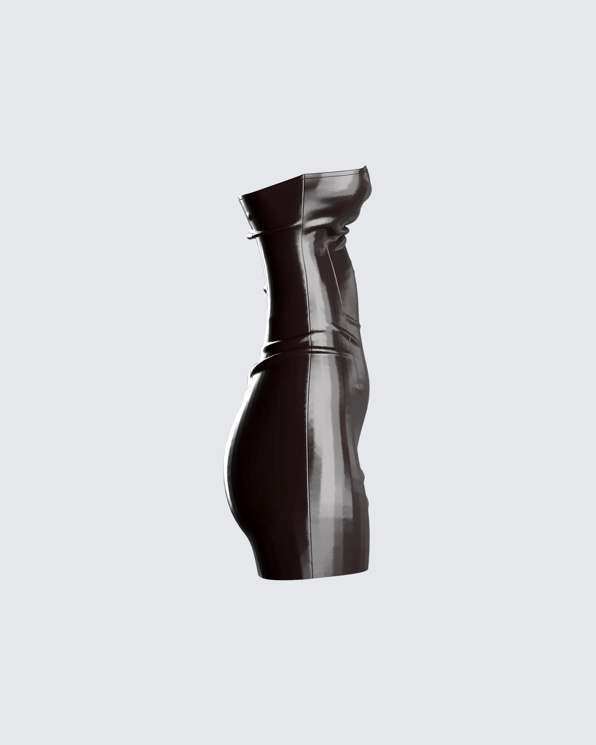 Valerie Brown Vegan Leather Dress