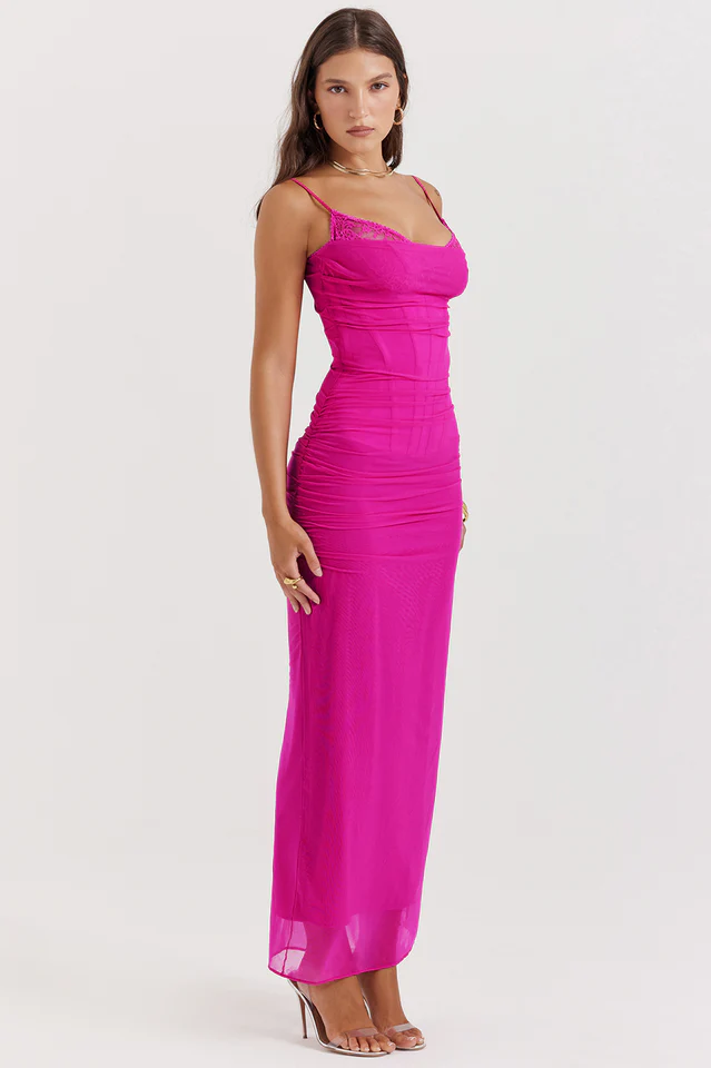 Nalini Fuchsia Maxi Dress