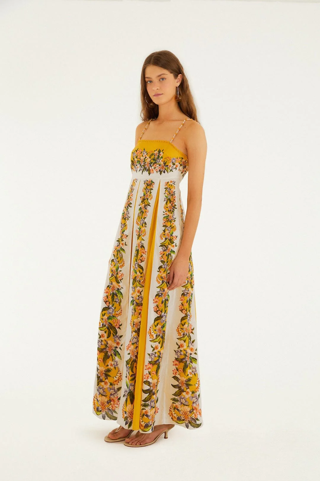 Sand Hilo Stripes Maxi Dress