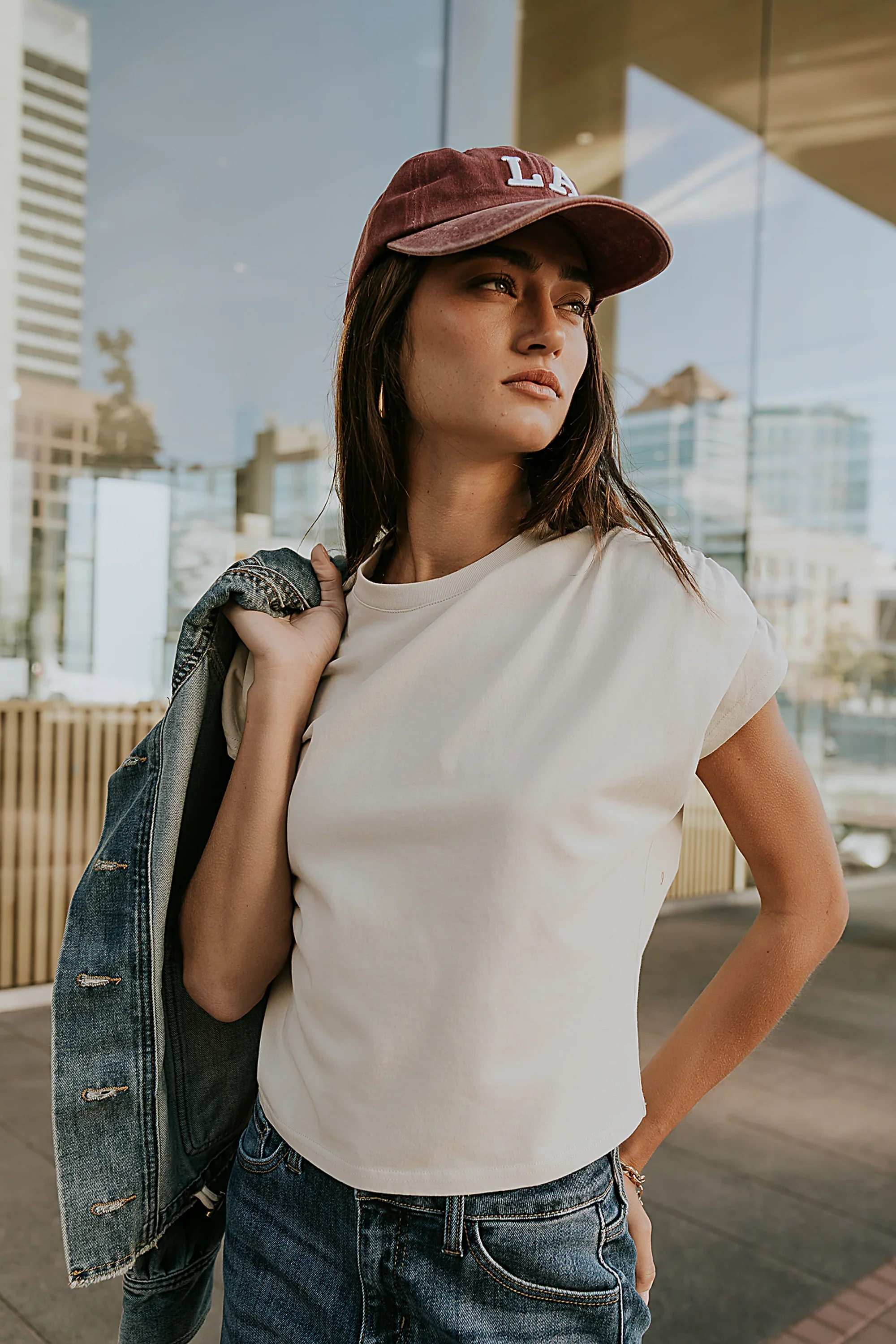 Noelle Ruched Top in Ecru