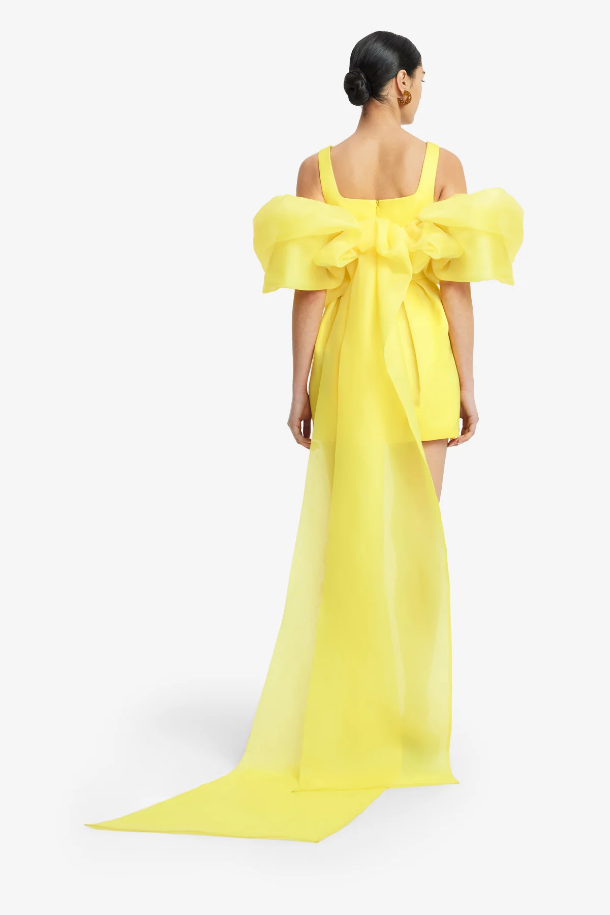 Piper Appliqué Mini Dress & Cape Set – Sunshine
