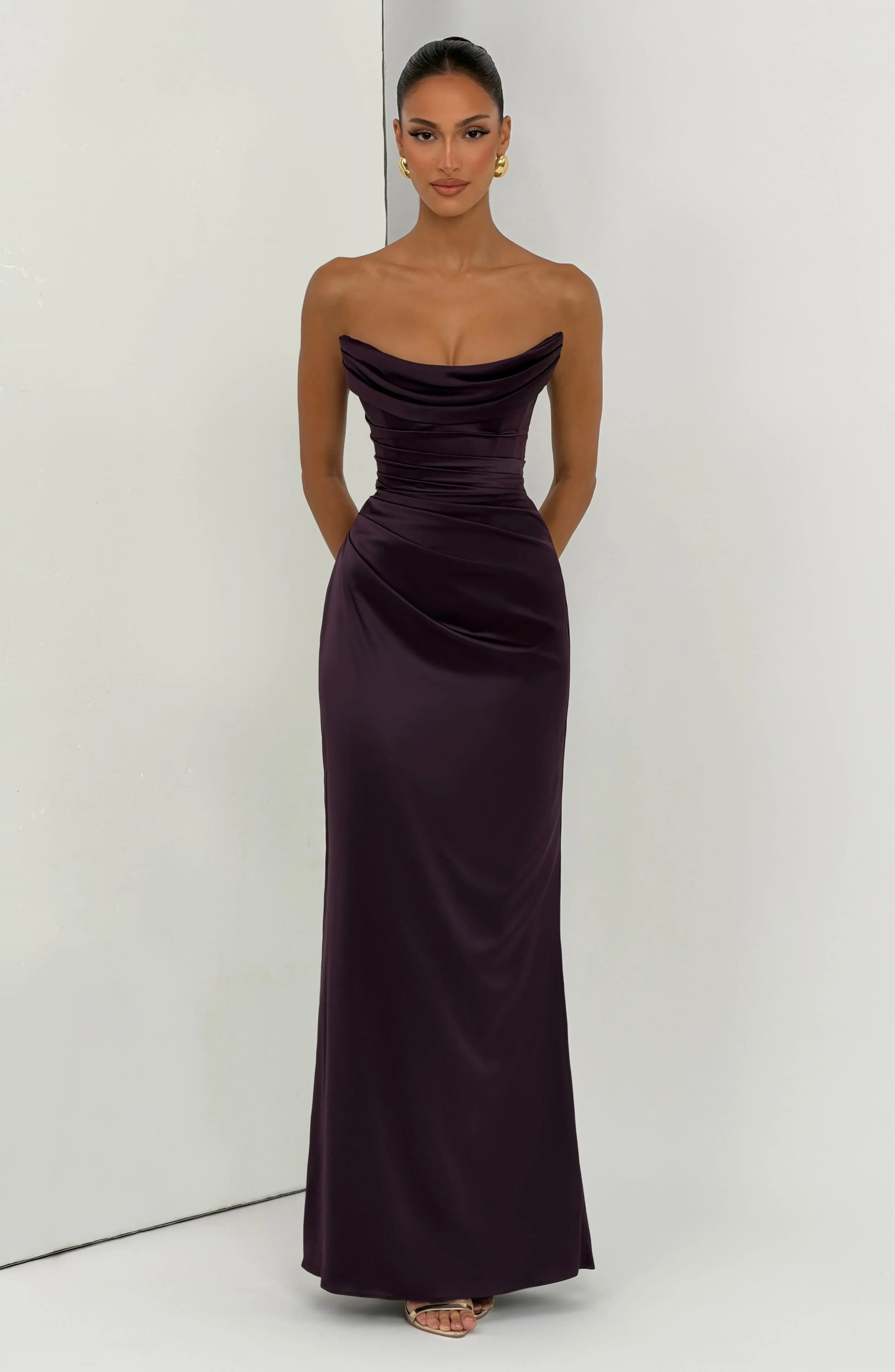Vessa Maxi Dress - Plum