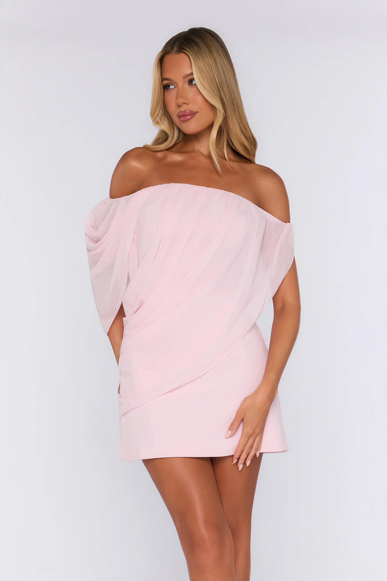 Golden Hour Club Mini Dress Pink