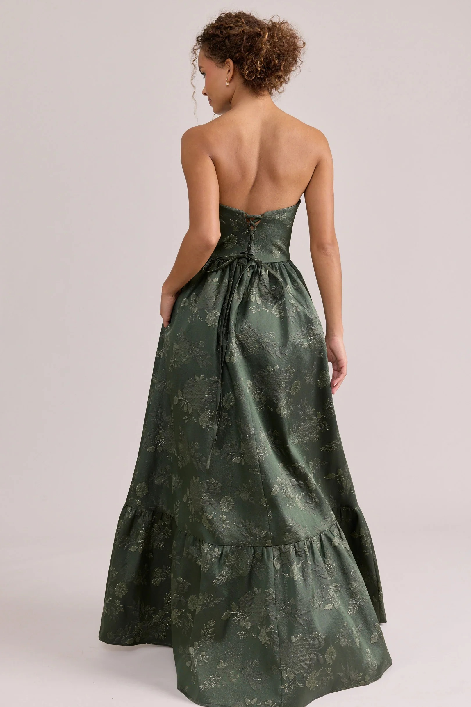 Ellapink Jacquard Dress | Made To Order