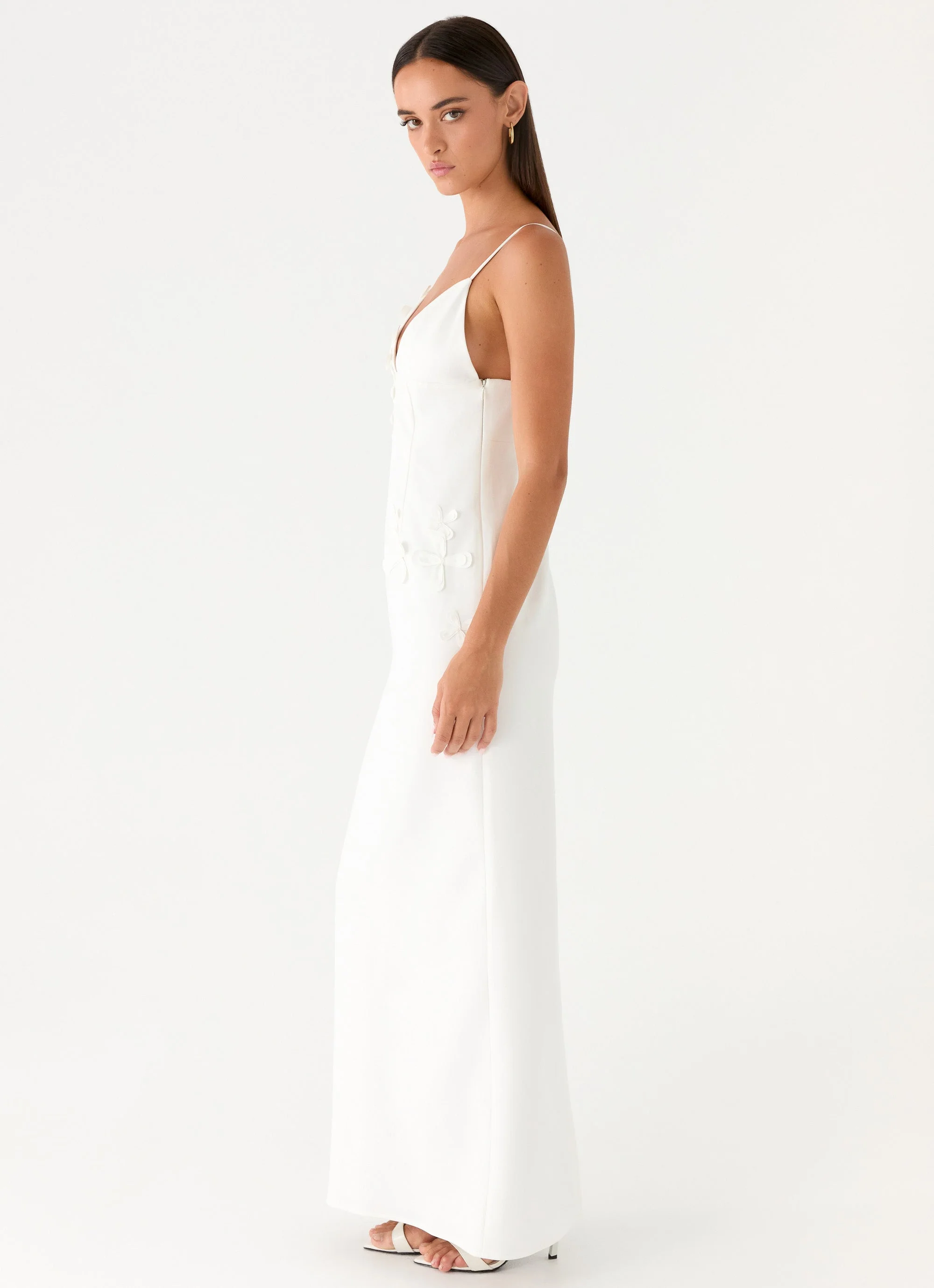 Lyris Maxi Dress - White - luluinthesky