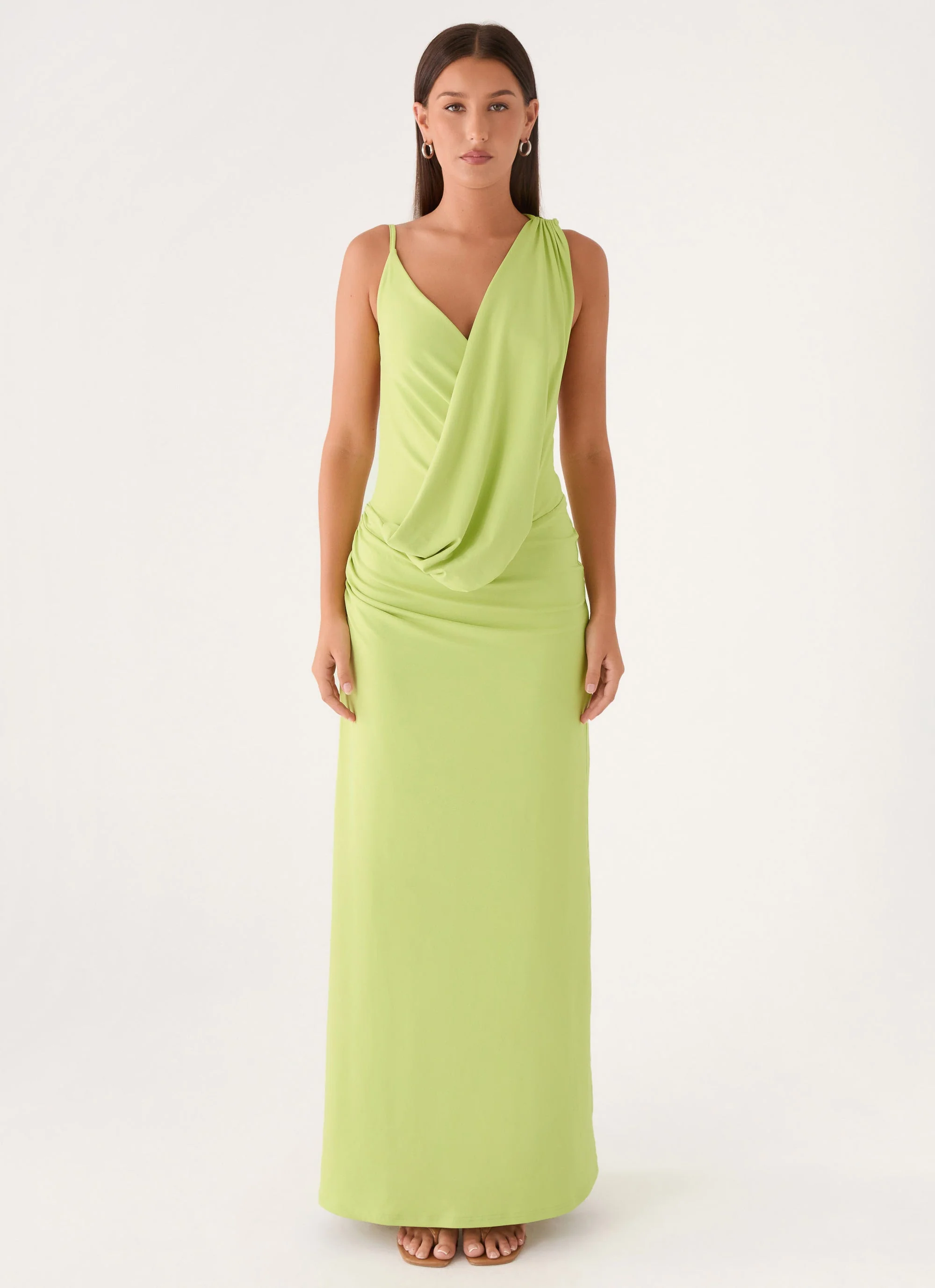 Isamaya Maxi Dress - Lime - luluinthesky