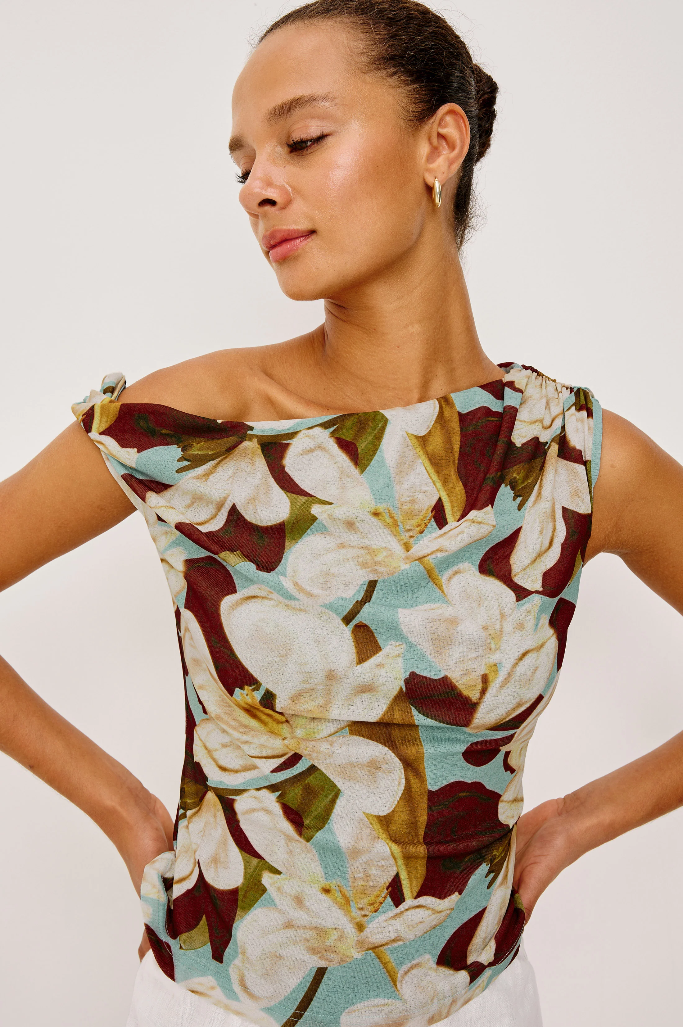 Orelia Top - Plumeria