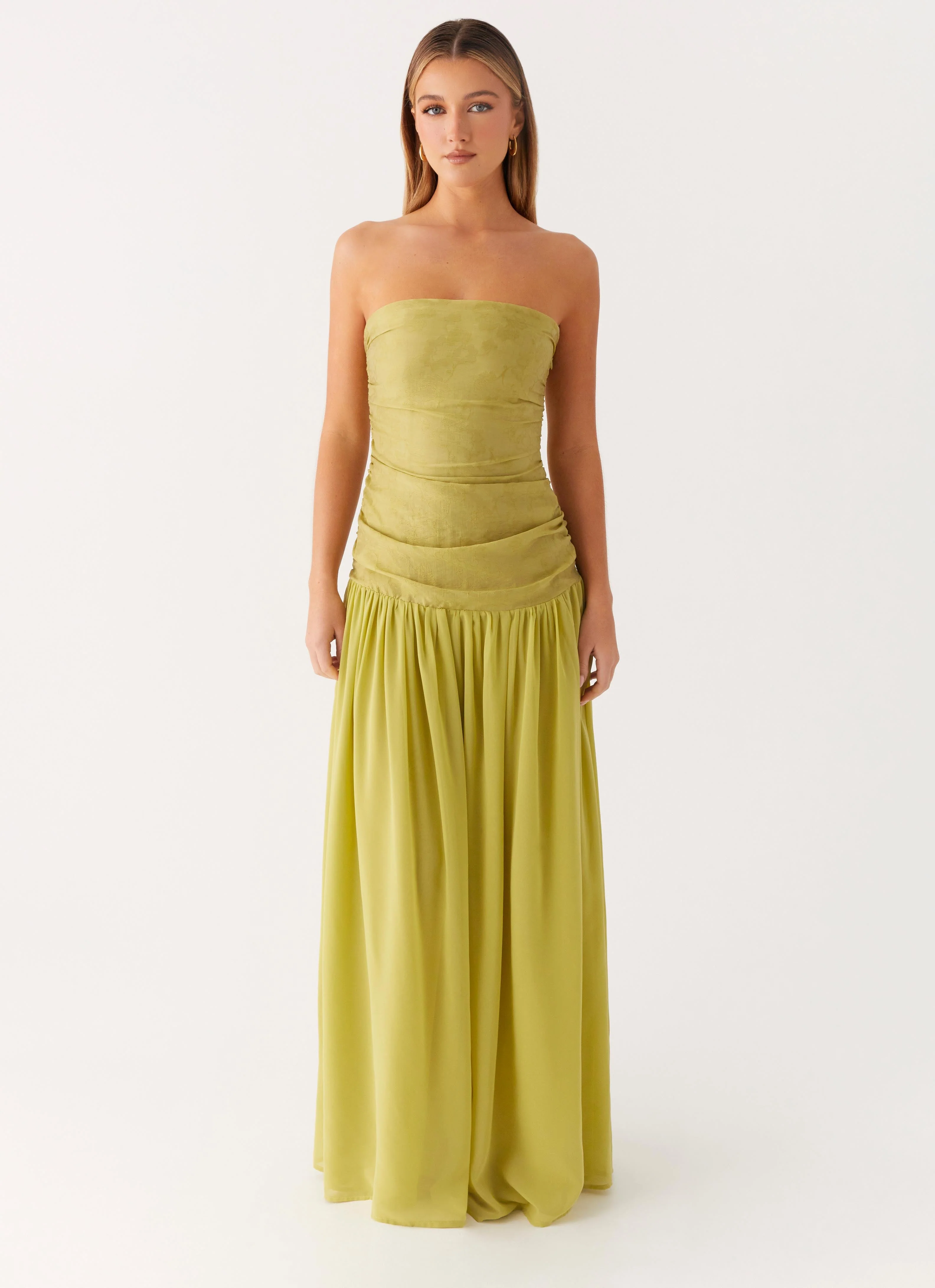 Dreamer Maxi Dress - Lime Zest