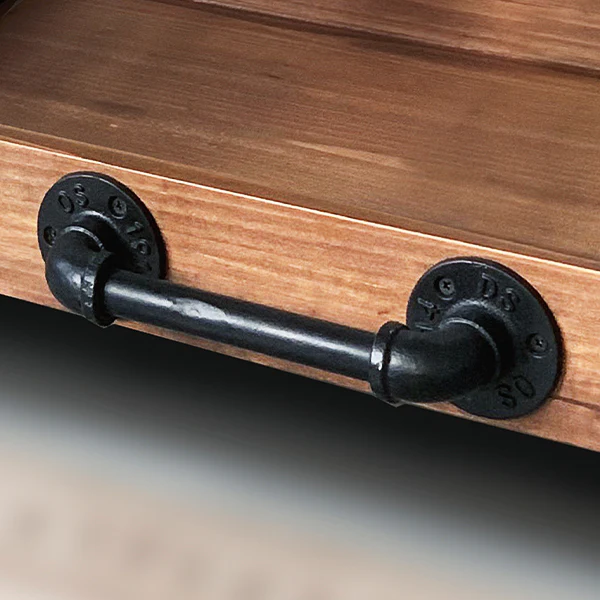 Rustic Wooden Shoe Tray With Wheels