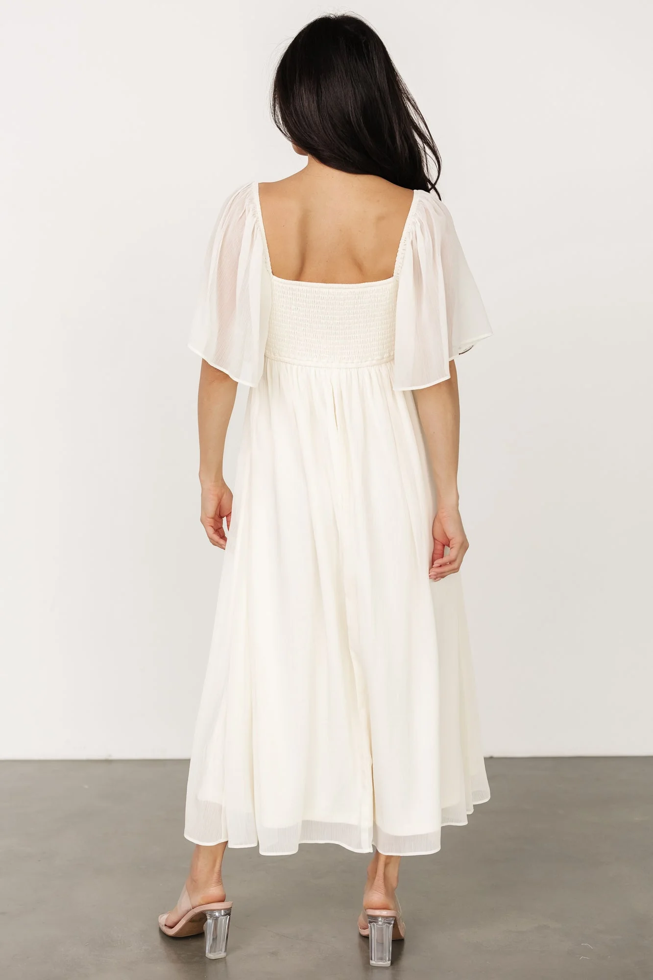 Lilith Applique Midi Dress | Cream - luluinthesky