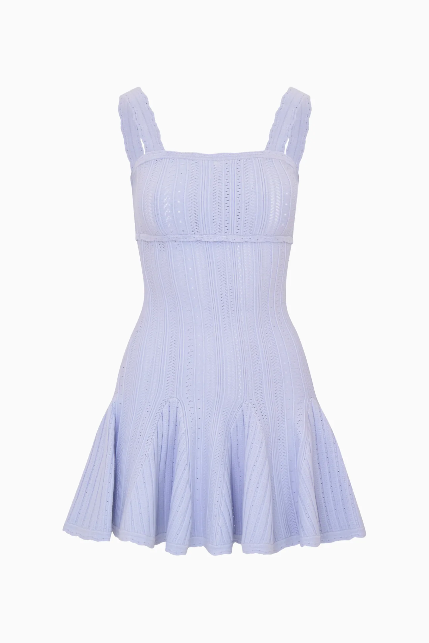 Tabatha Stretch Pointelle Mini Dress