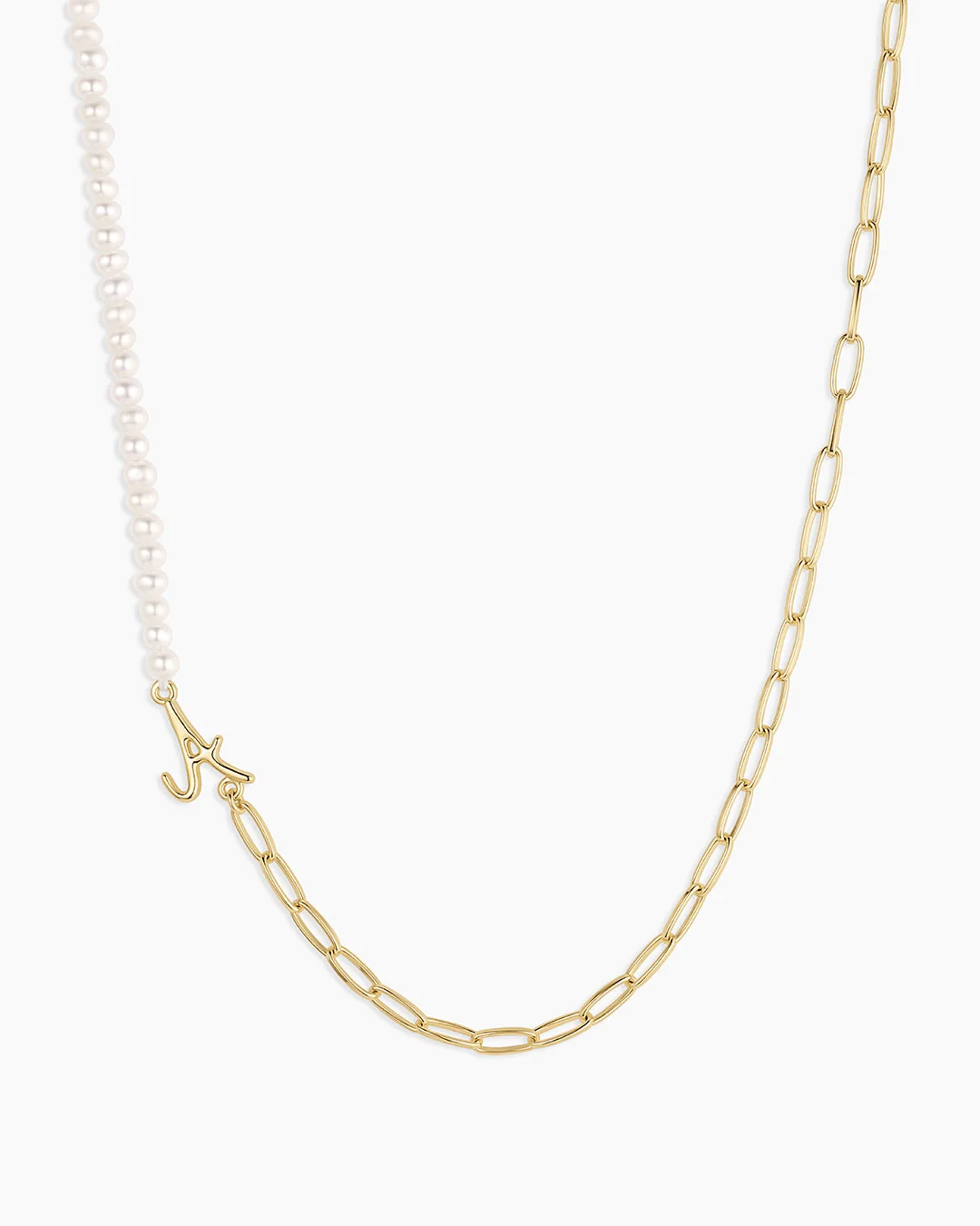Lou Pearl Alphabet Necklace