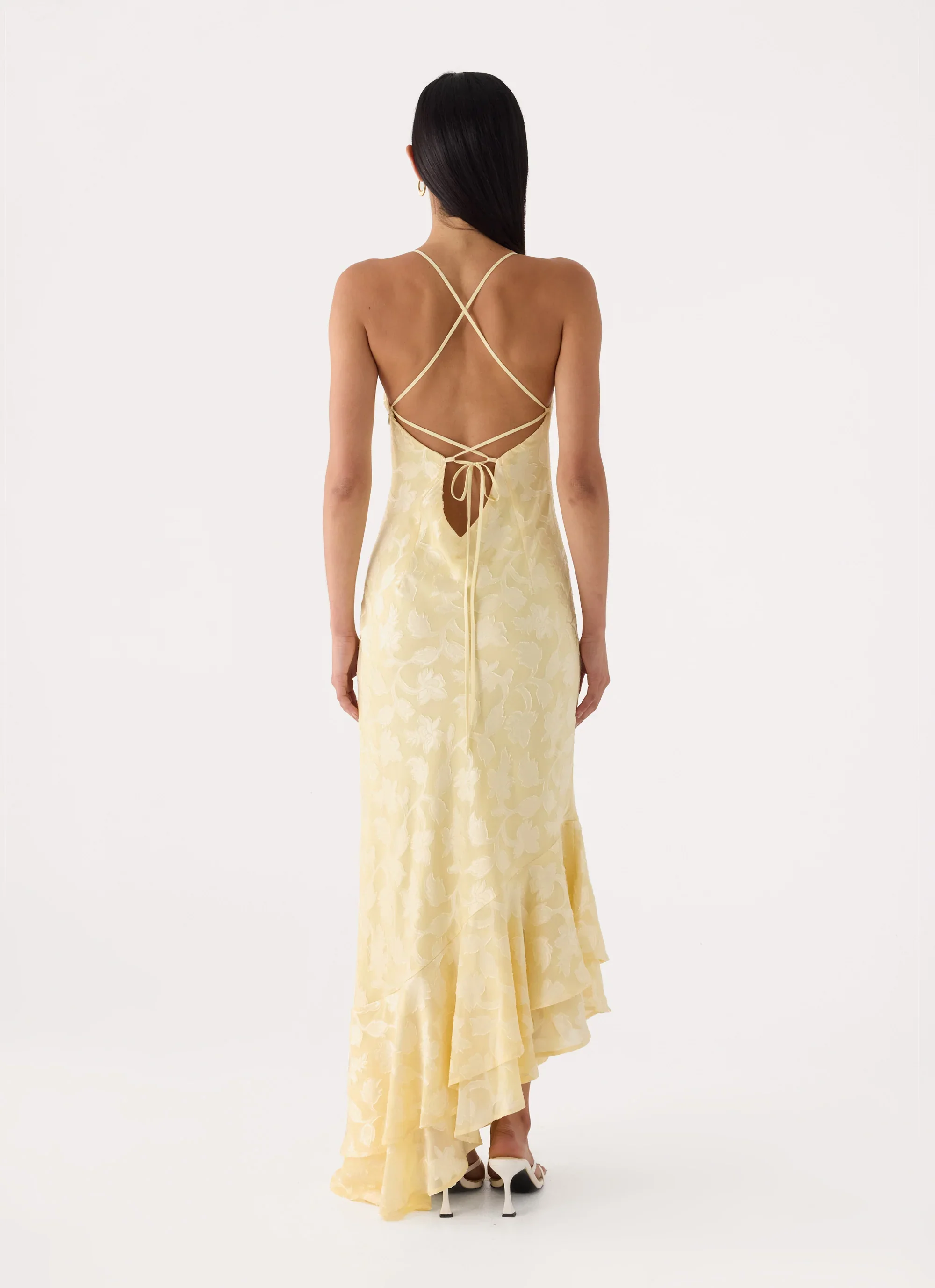 Take A Photo Midi Dress - Yellow