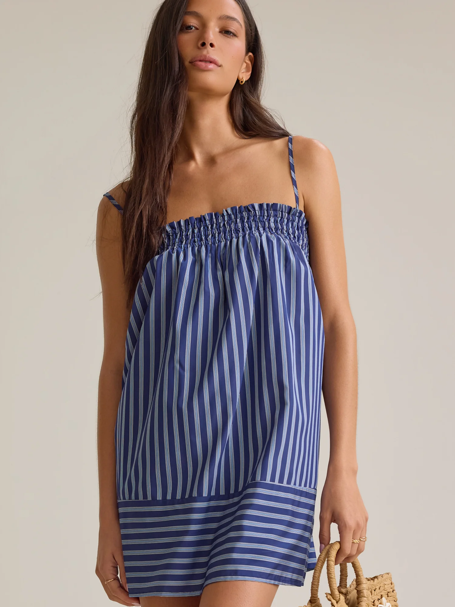 Kira Striped Mini Dress
