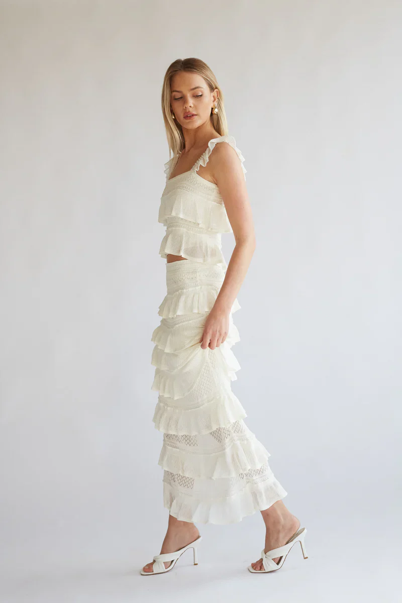 Colette Crochet Top and Maxi Skirt Set - luluinthesky