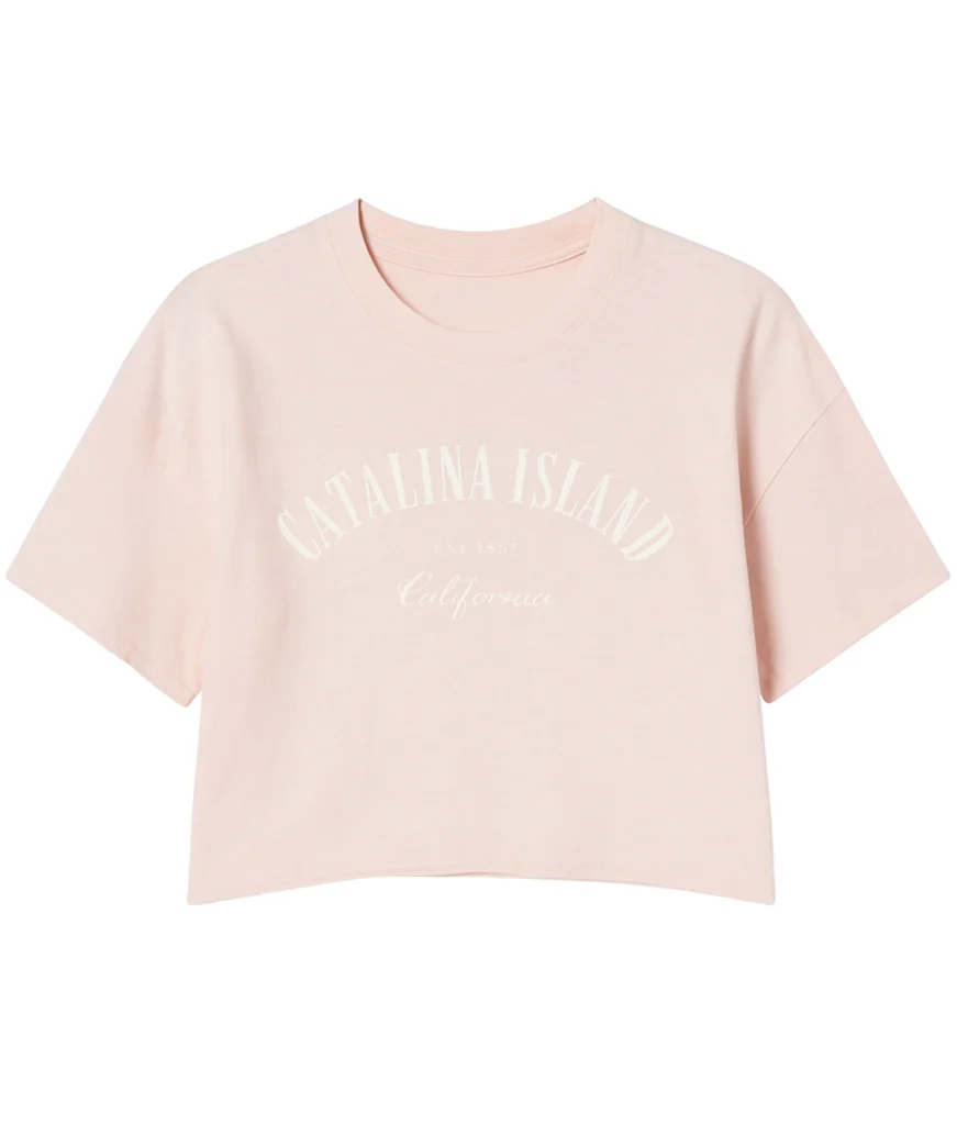 Catalina Island Boxy Cropped Tee