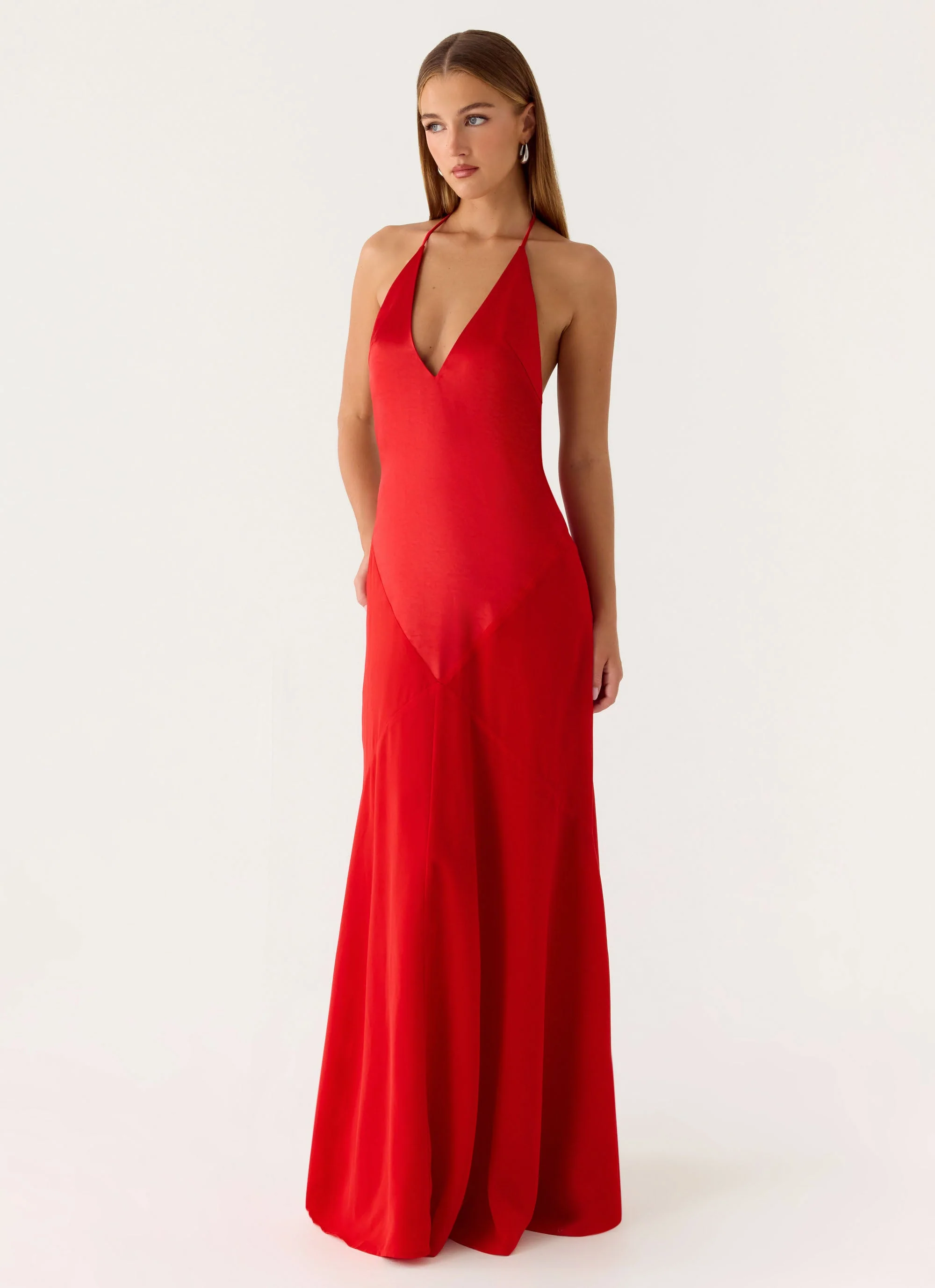 Leilah Maxi Dress - Cherry