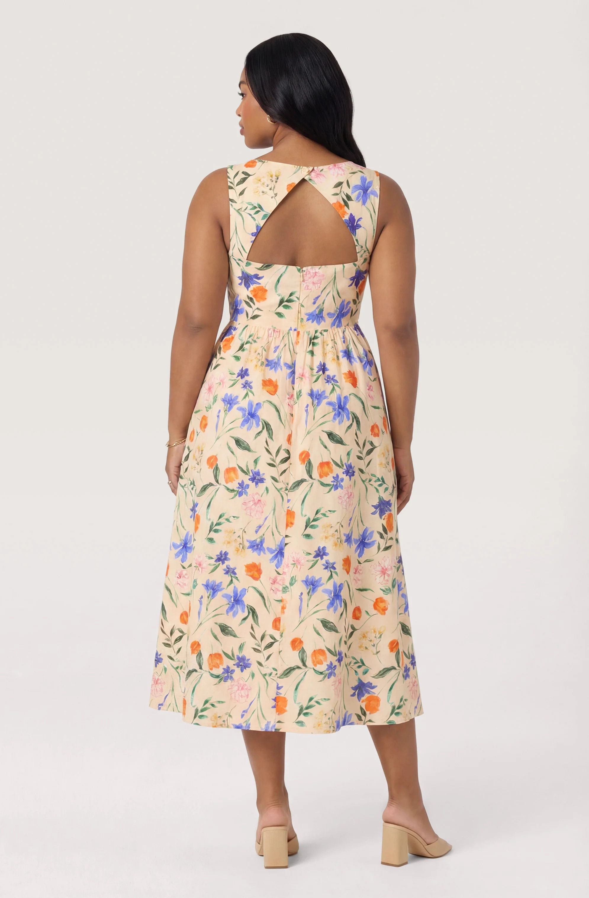 Beryl Garden Floral Midi Dress