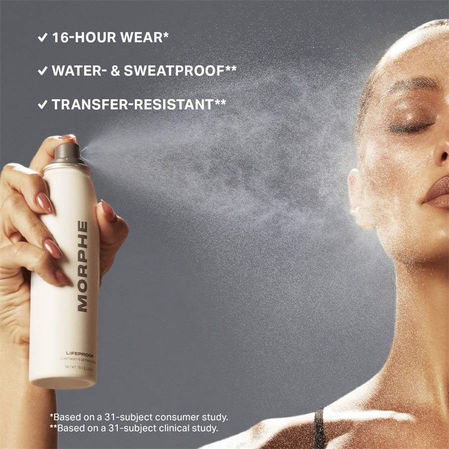 Morphe Utrwalający lakier i puder do włosów Lifeproof Continous Setting Mist