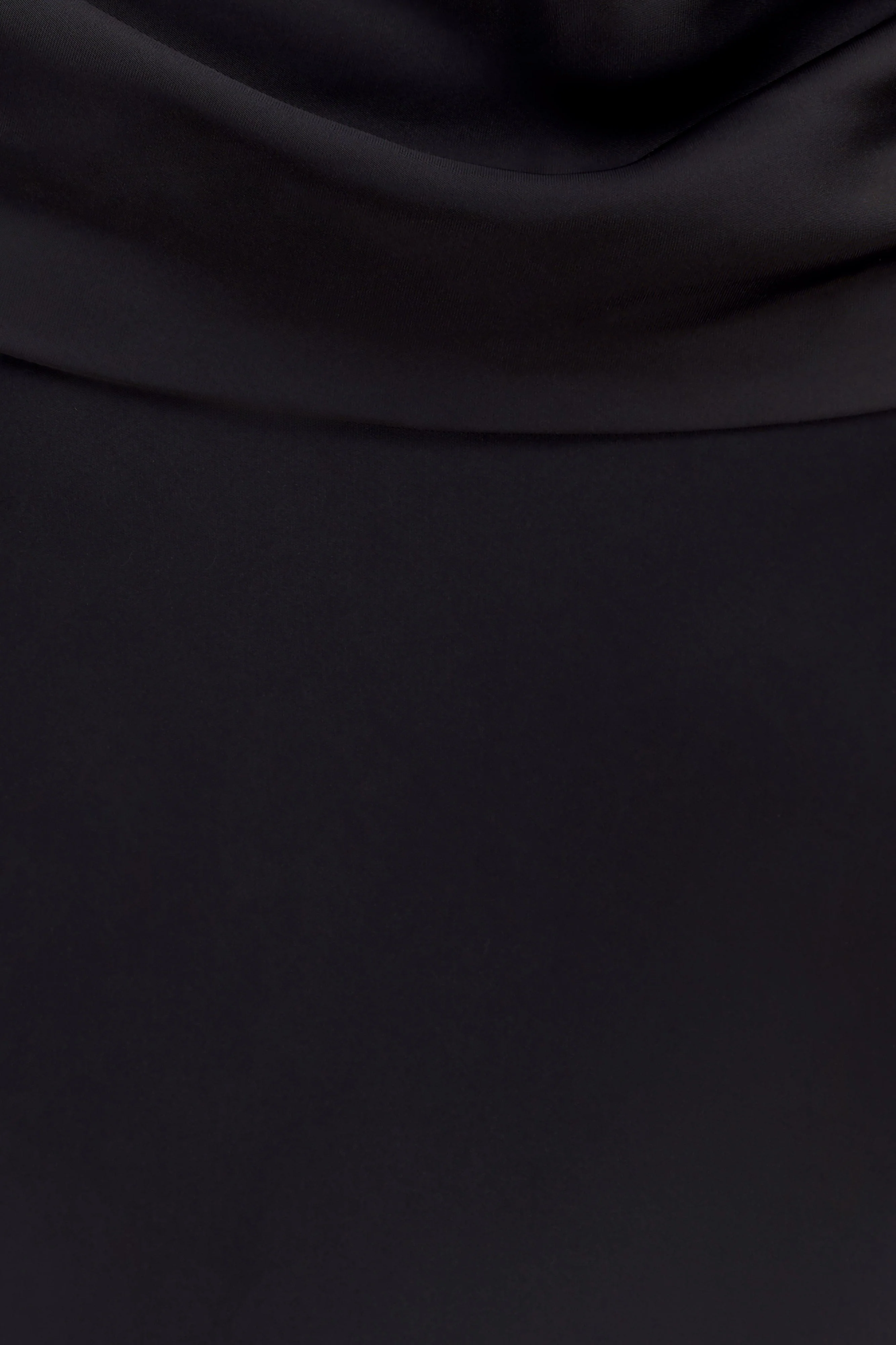 Lydia Cowl Neck Satin Maxi Dress - Black