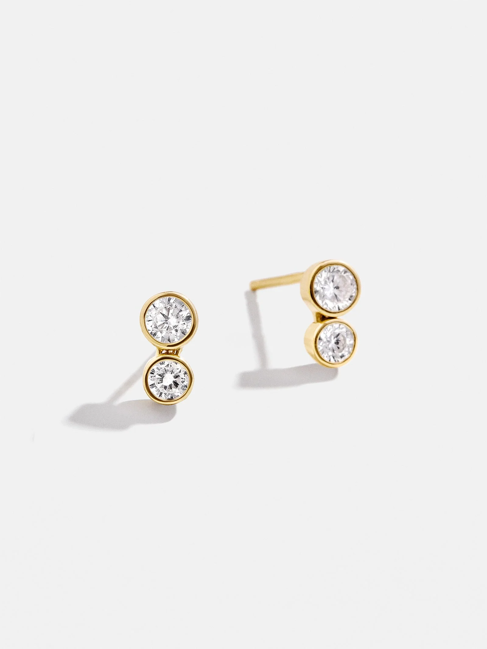 Drew 14K Gold Earrings - Gold/Pavé