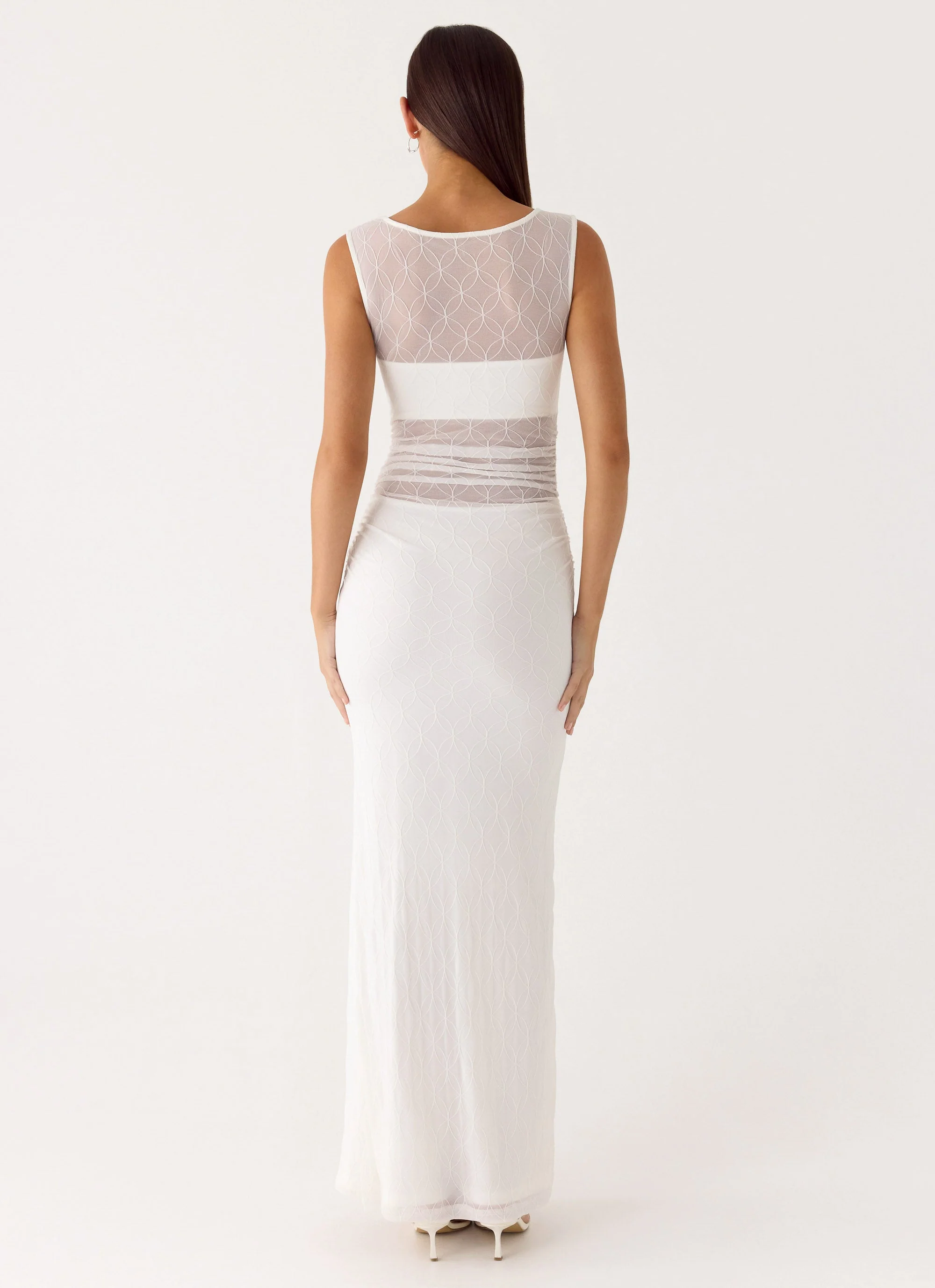 Sabre Maxi Dress - White - luluinthesky