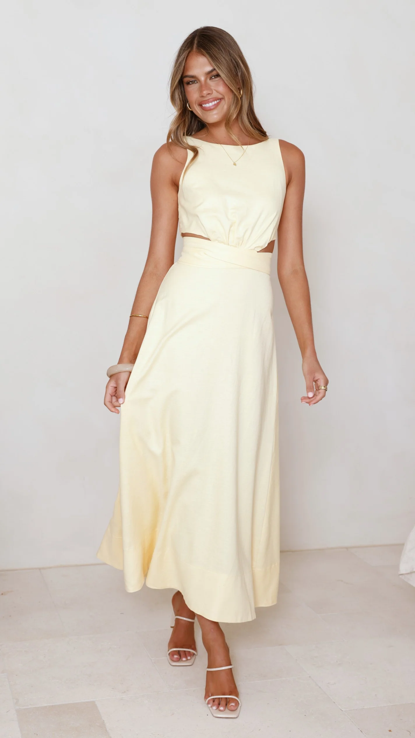 Kimberley Maxi Dress - Yellow - luluinthesky
