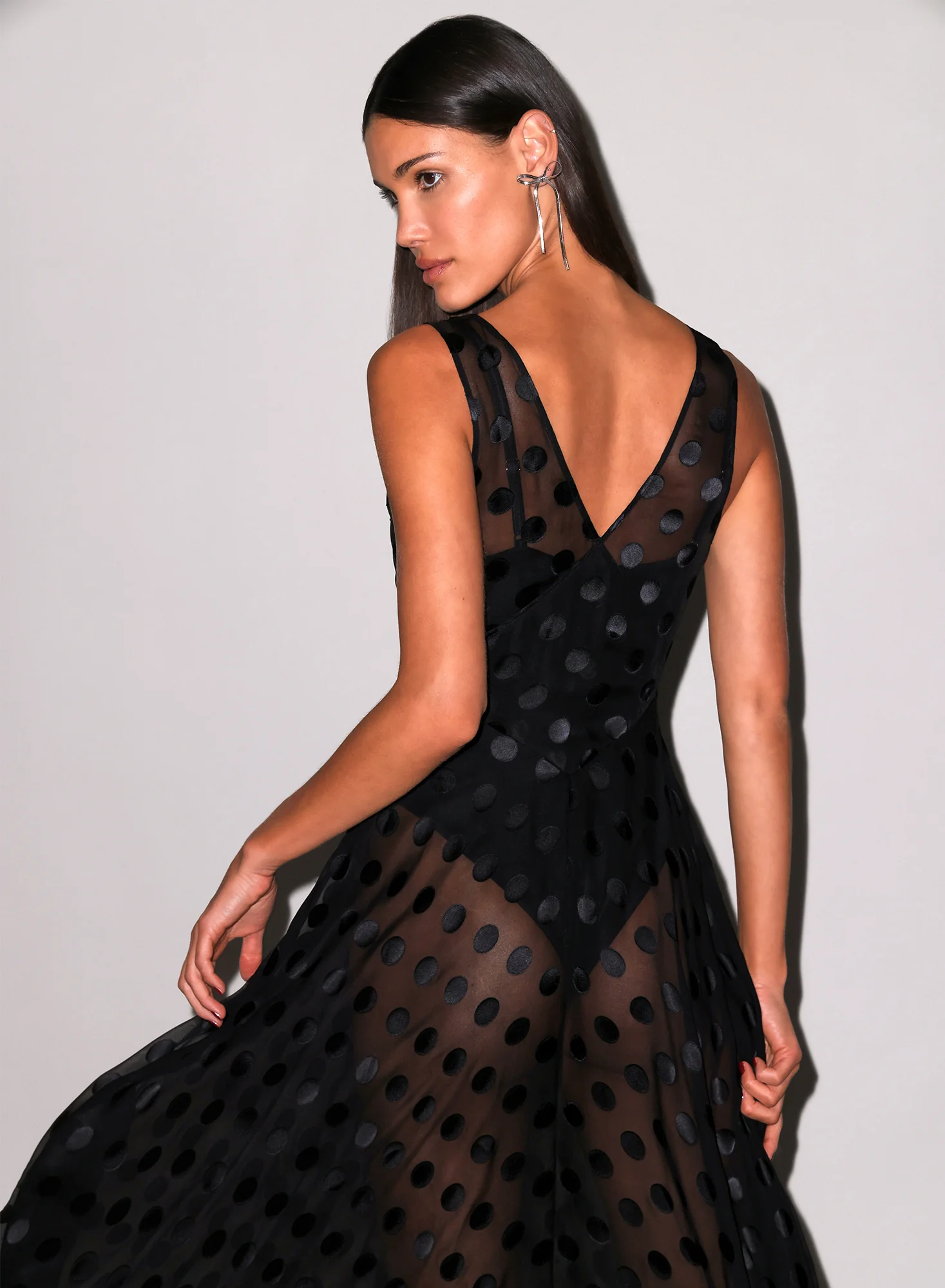 Silk Dot Gown