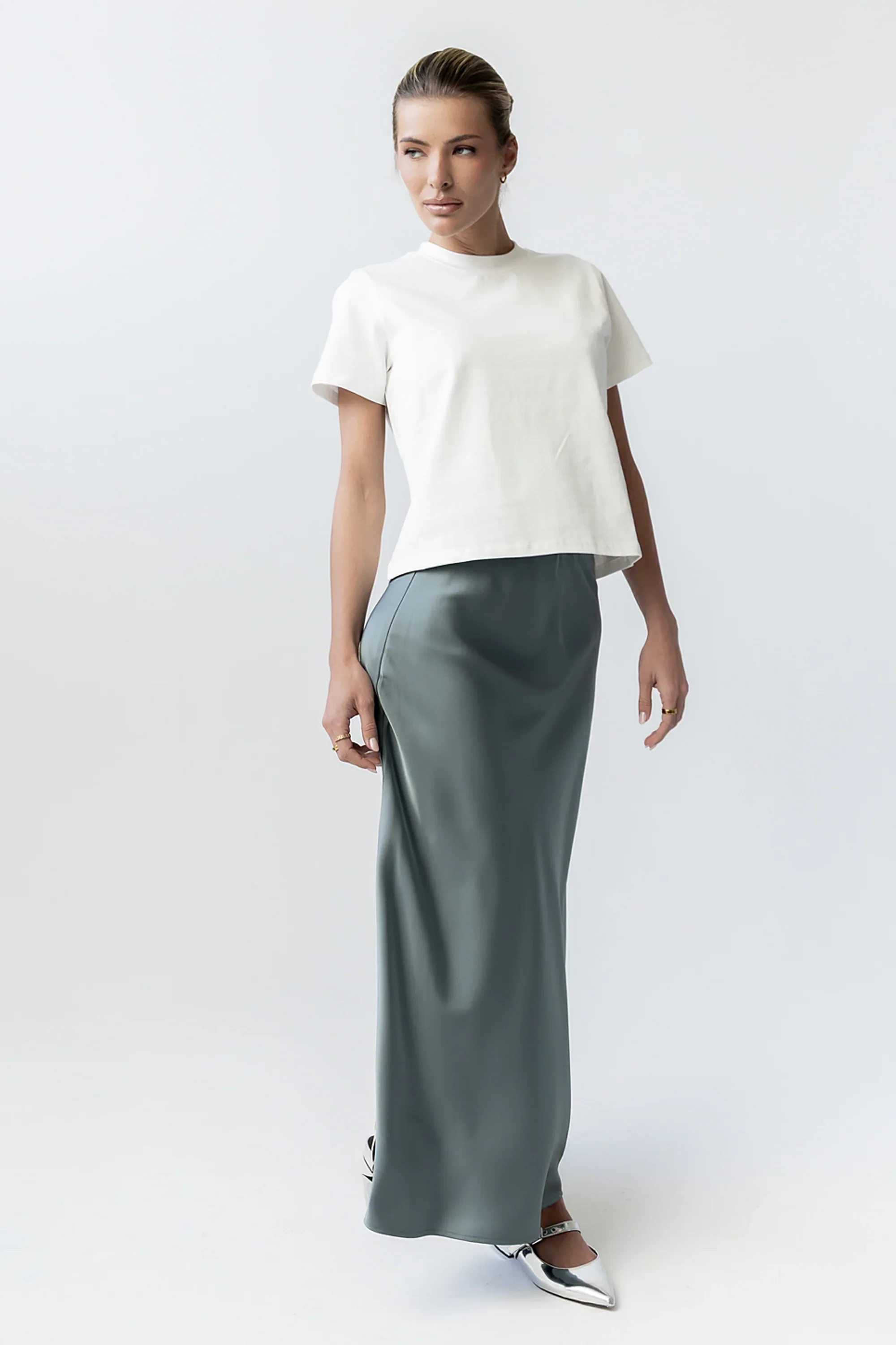 Judy Tee in White