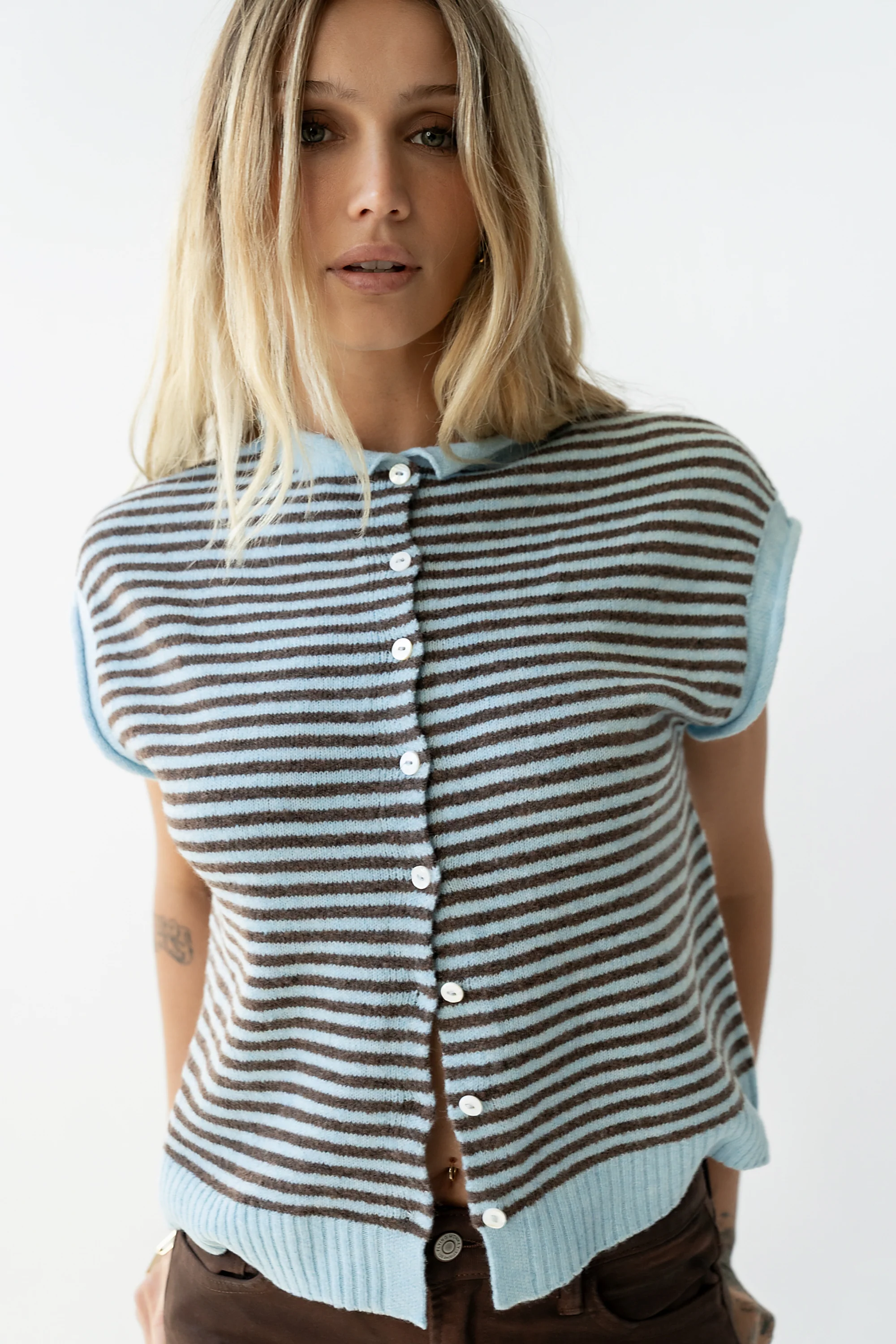 Clark Cardigan in Light Blue