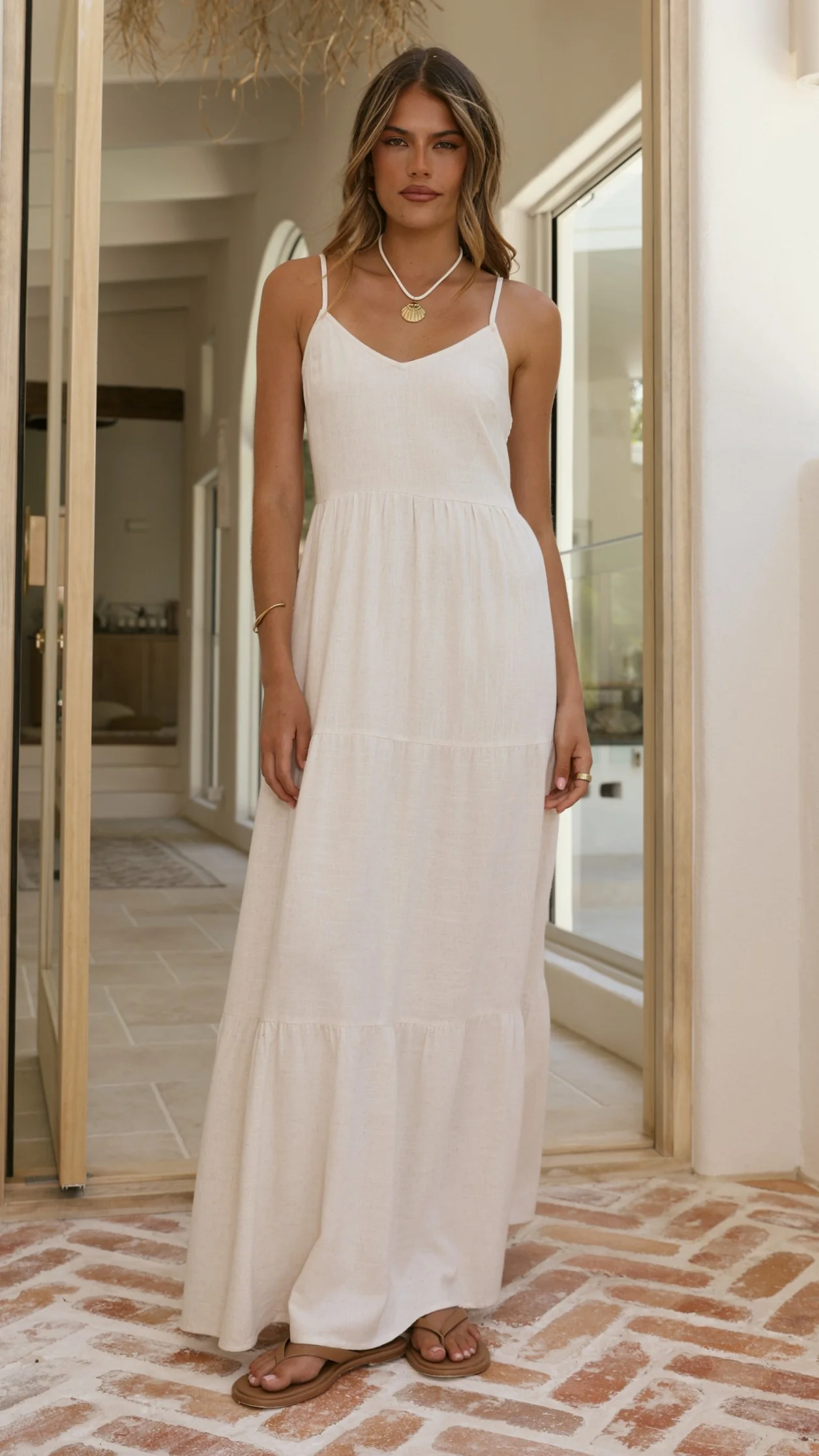 Shelley Maxi Dress - Natural