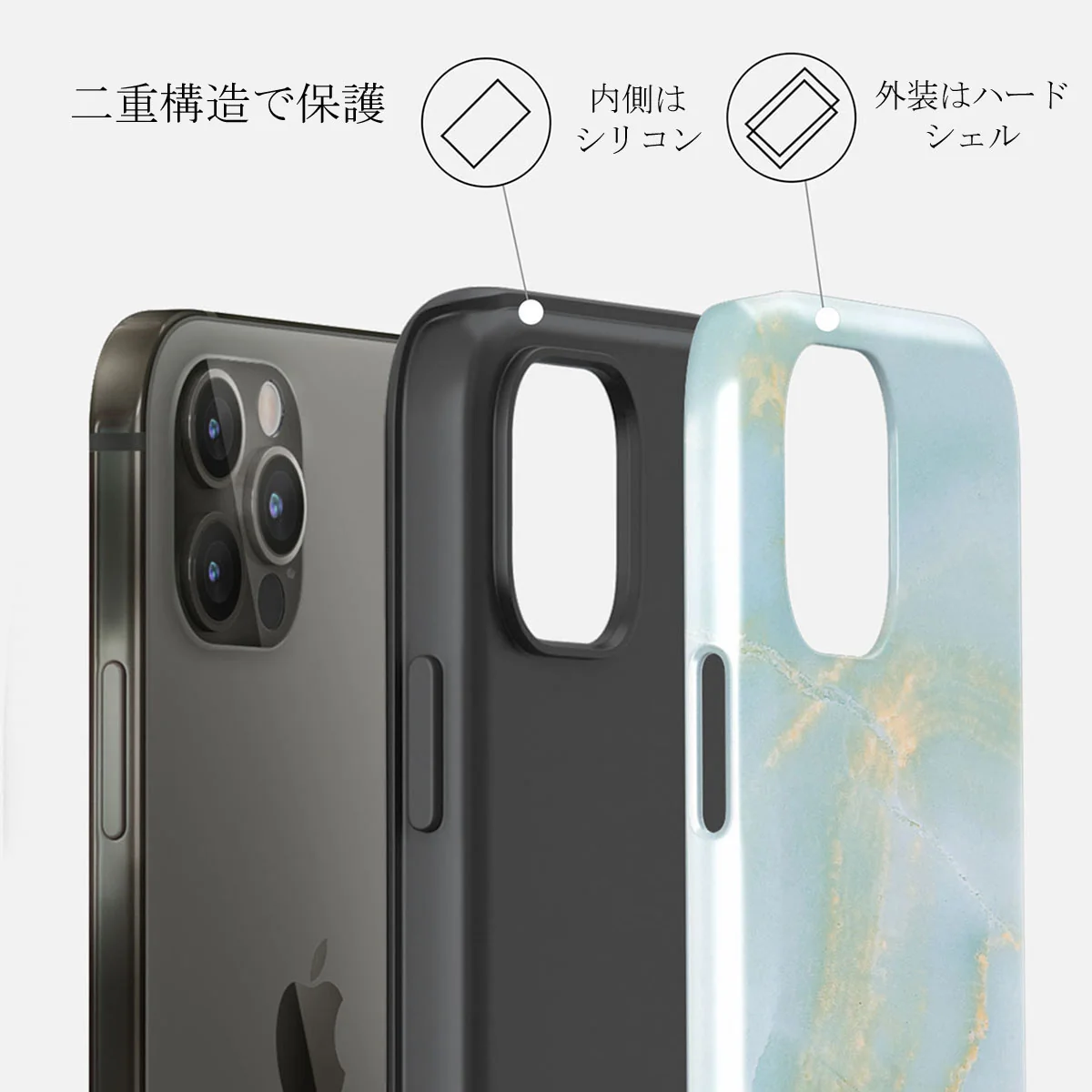 Sea Salt - iPhone 12 Pro ケース