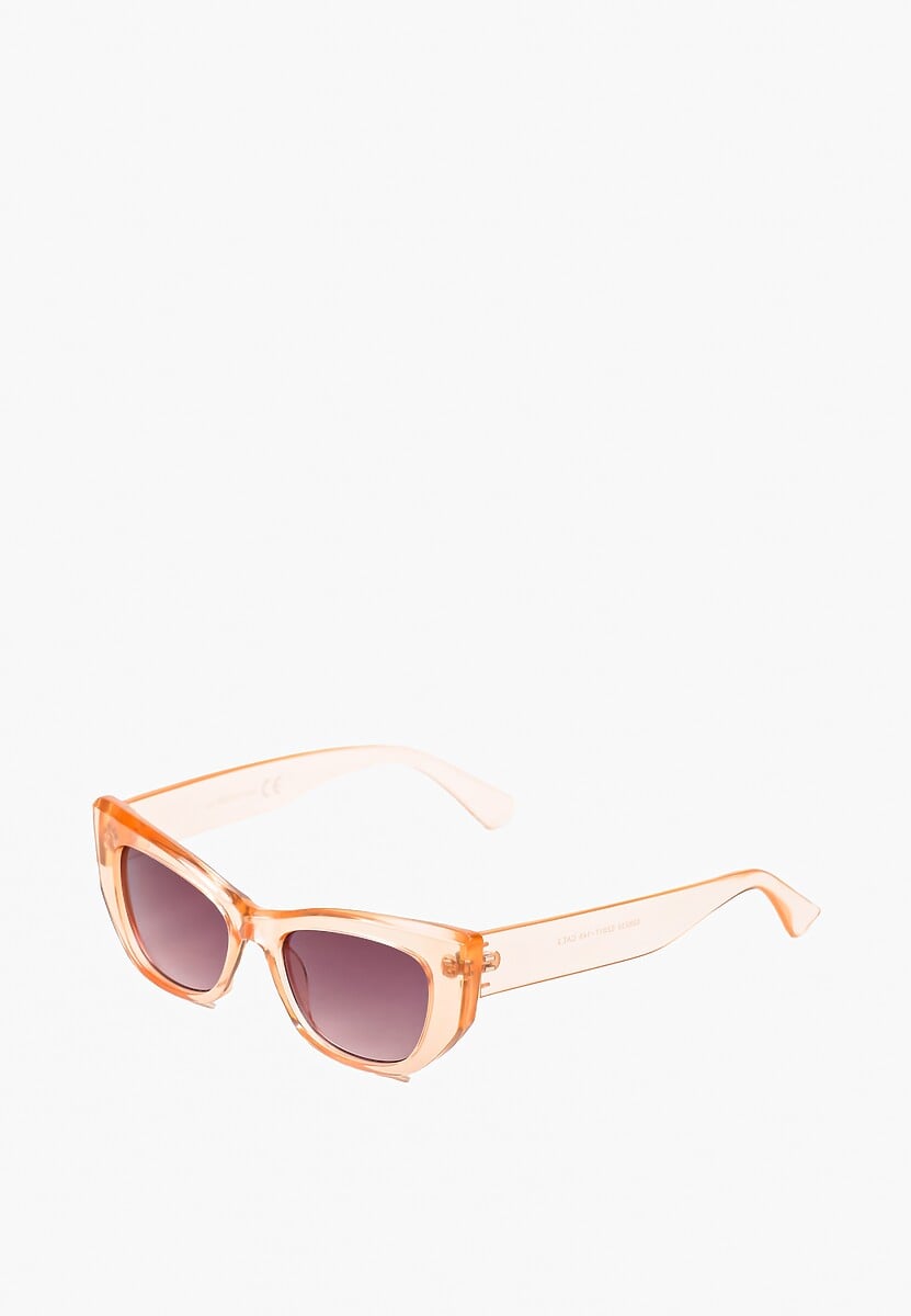 Różowe Designerskie Okulary Przeciwsłoneczne z Filtrem UV z Lekkiego Tworzywa Quesdia