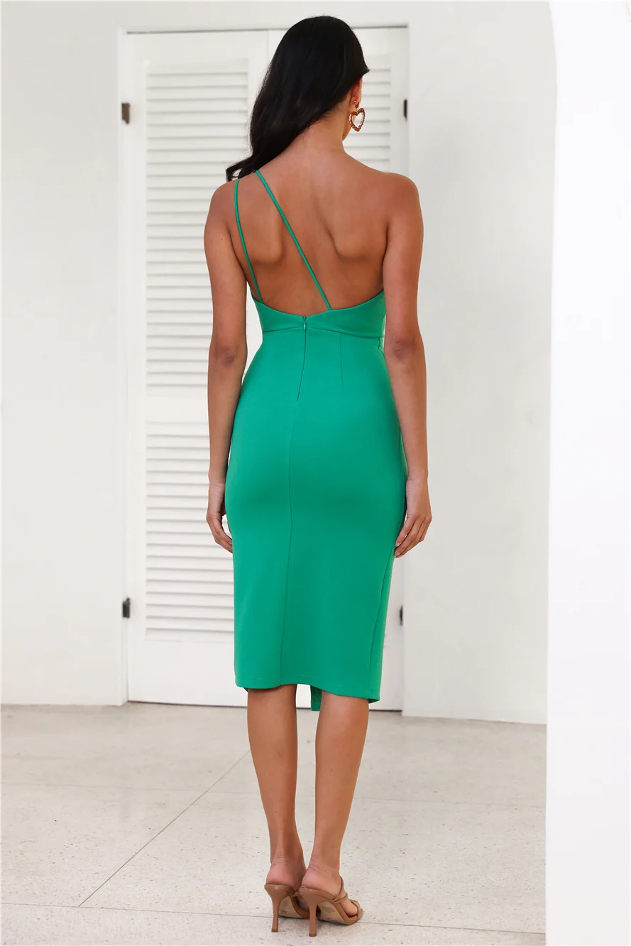 HELLO MOLLY Taking It Back Dress Green