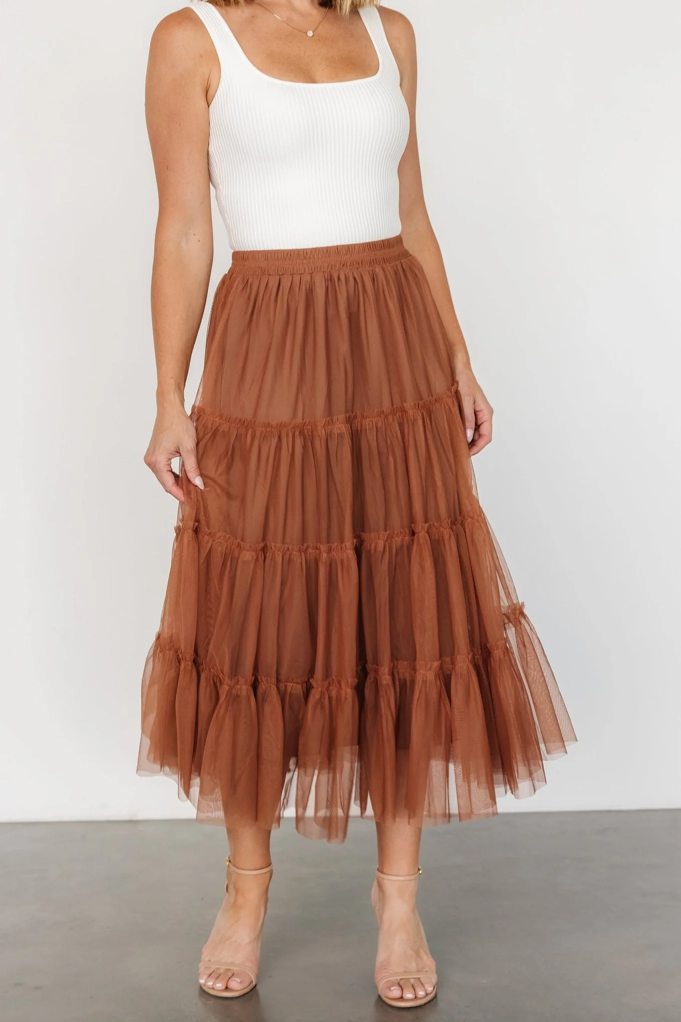 Galena Tulle Skirt | Copper