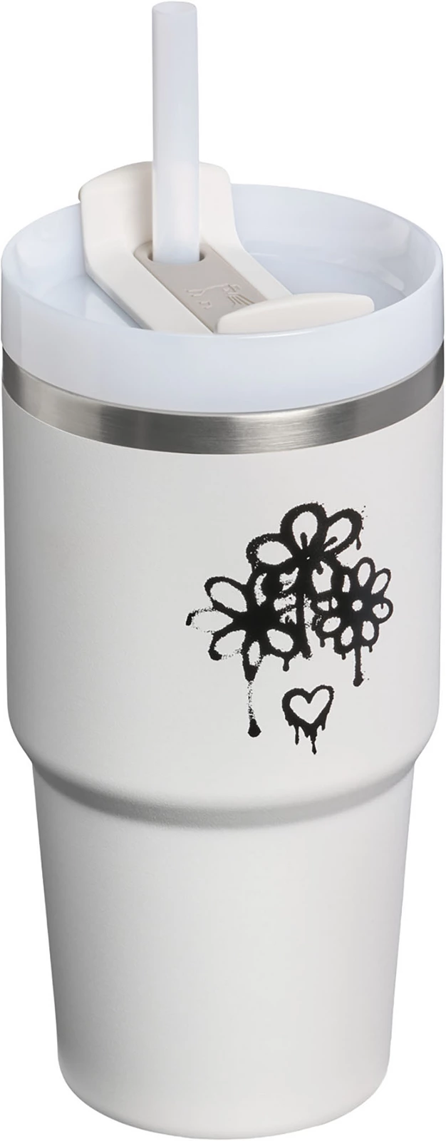 Stanley 20 oz. Quencher H2.0 FlowState Tumbler - Stanley Graffiti Garden - Frost Graffiti Floral