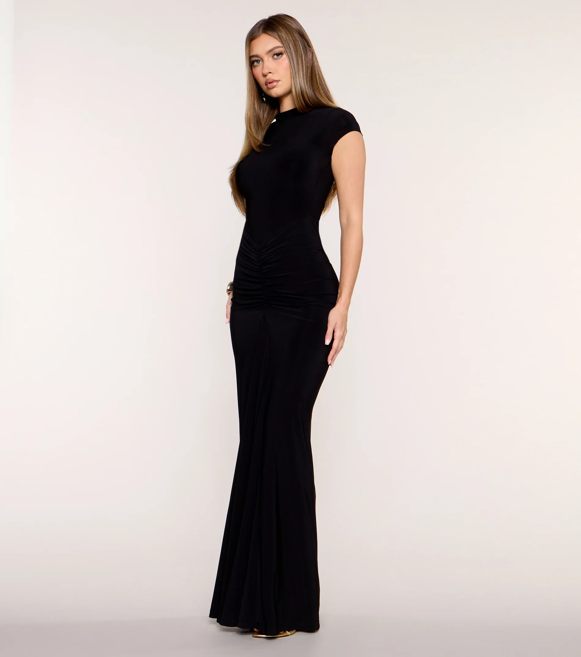 Avielle Short Sleeve Mermaid Formal Dress