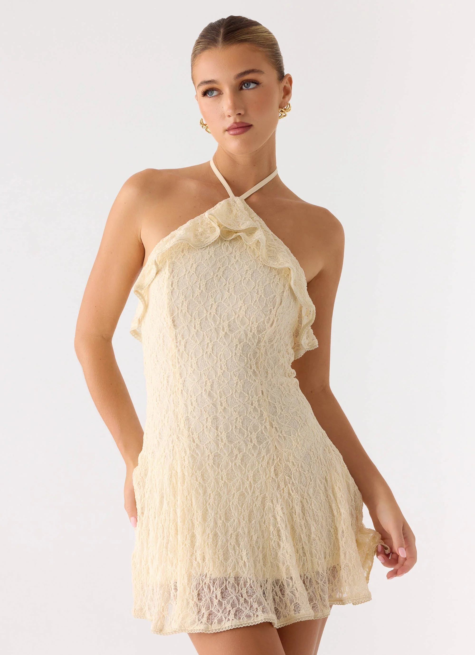 Every Second Mini Dress White - luluinthesky