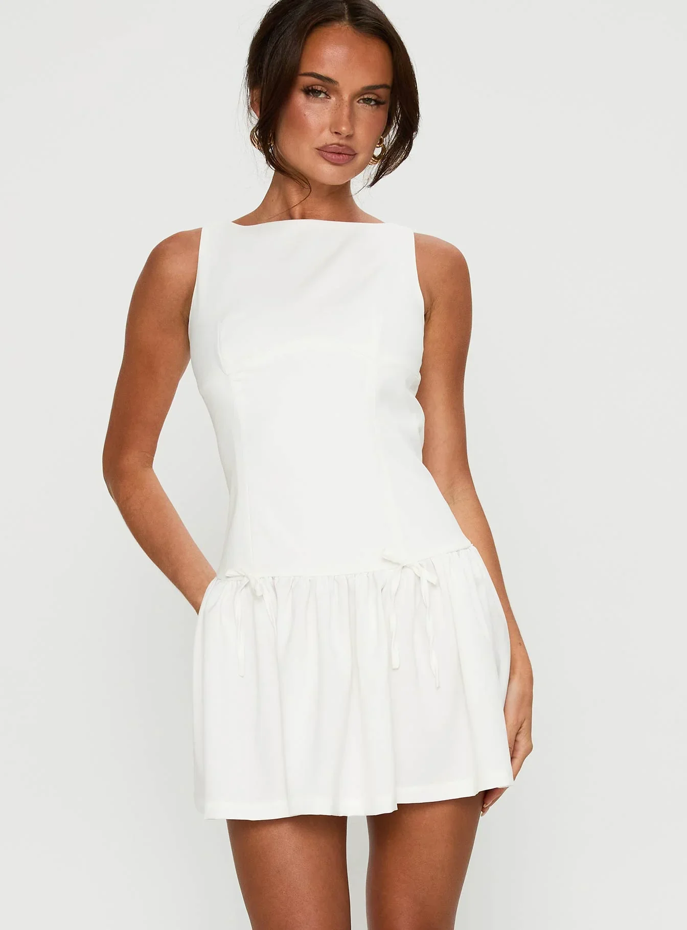 Milienne Mini Dress White - luluinthesky