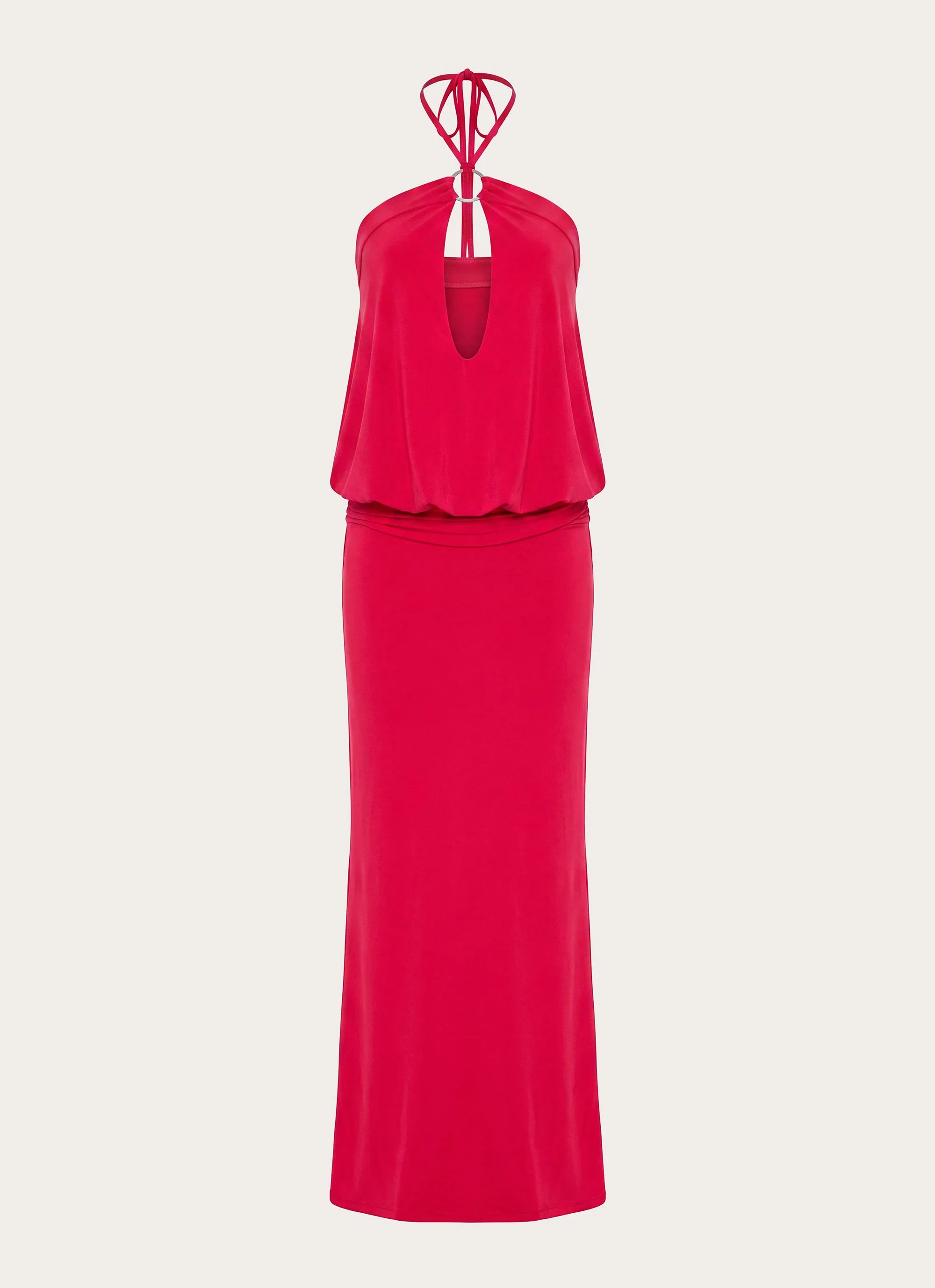 Telling You Maxi Dress - Red Magenta