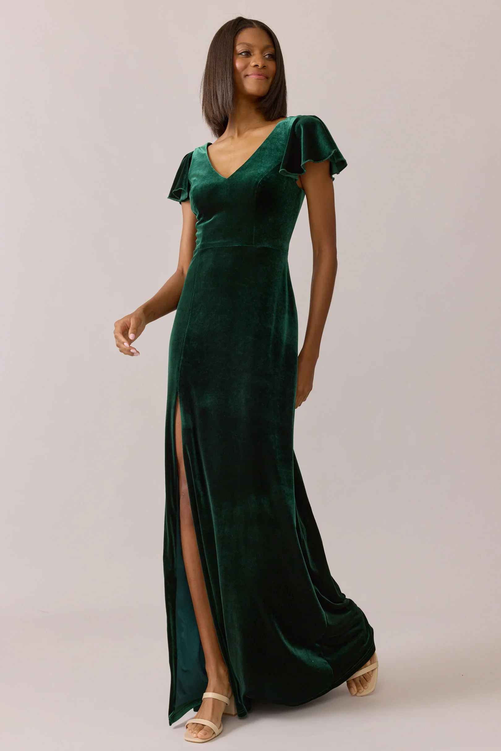 Ellapink Velvet Dress | Made To Order